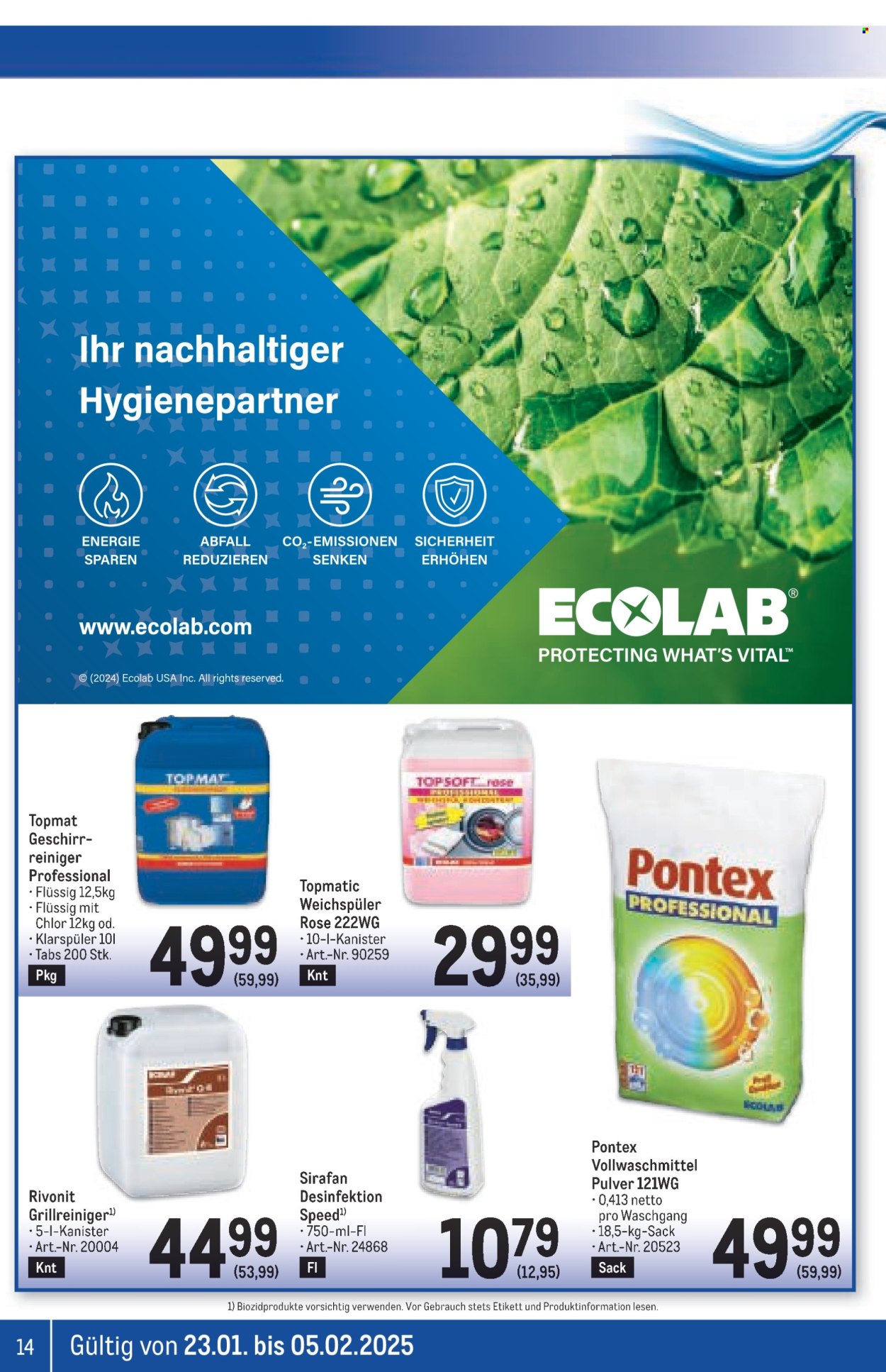 Angebote Metro - 23.1.2025 - 5.2.2025. Seite 14
