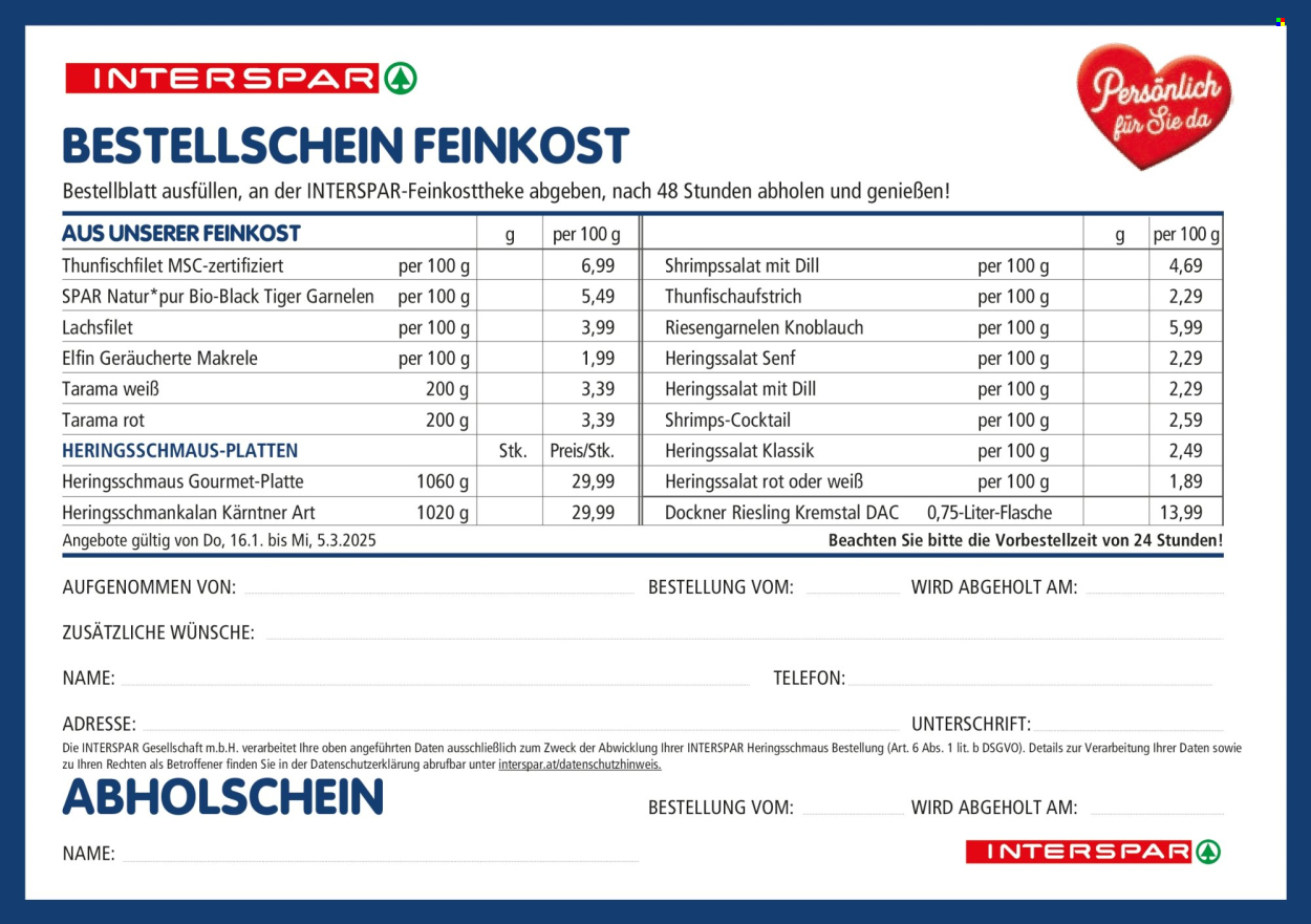 Angebote INTERSPAR - 16.1.2025 - 5.3.2025. Seite 8