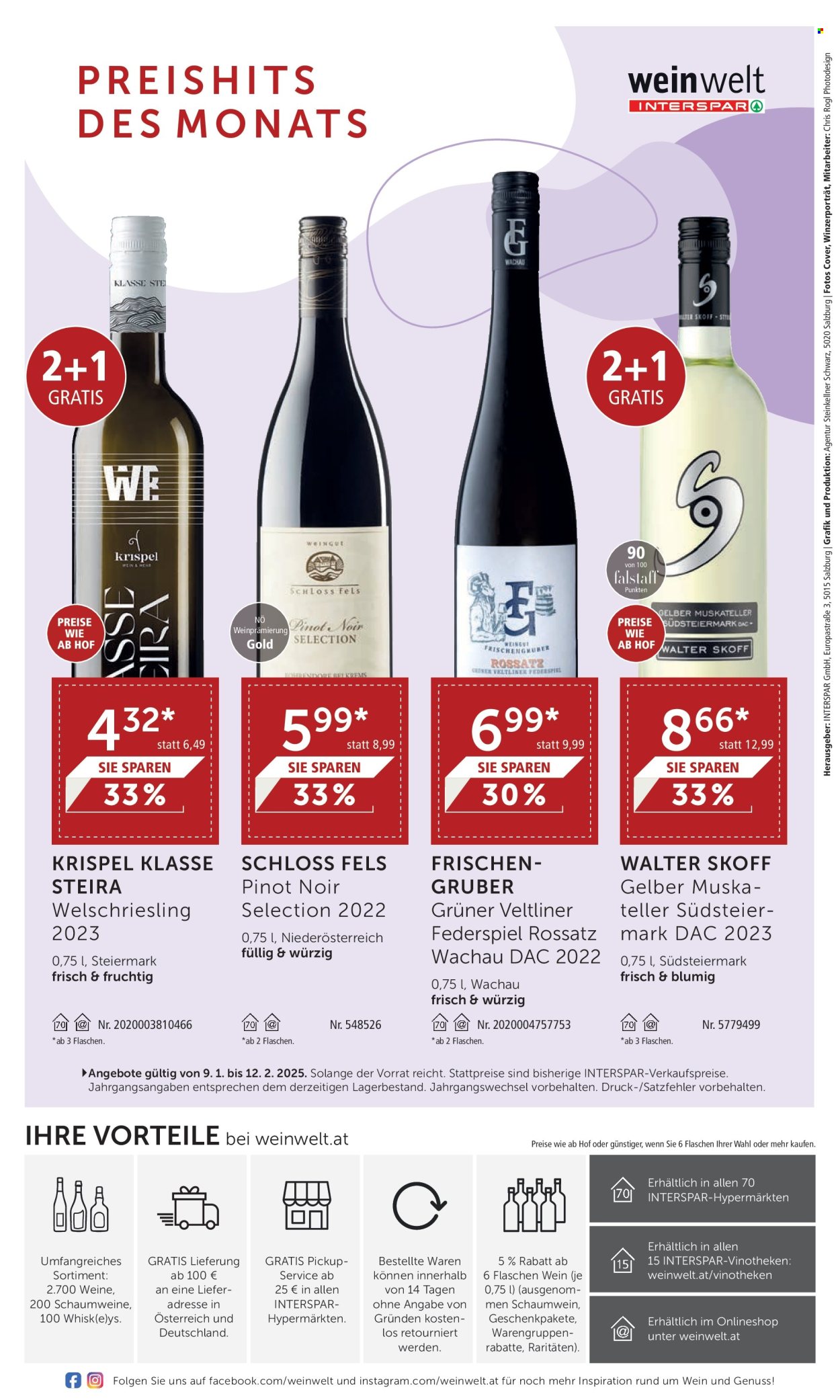 Angebote INTERSPAR - 9.1.2025 - 12.2.2025. Seite 24