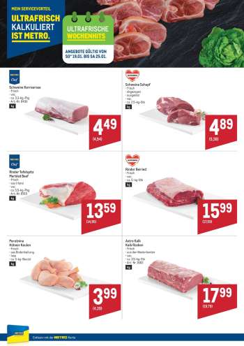 Angebote Metro - 19.1.2025 - 25.1.2025.
