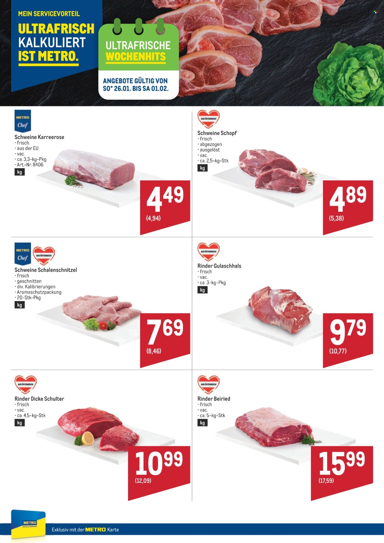 Angebote Metro - 26.1.2025 - 1.2.2025. Seite 1