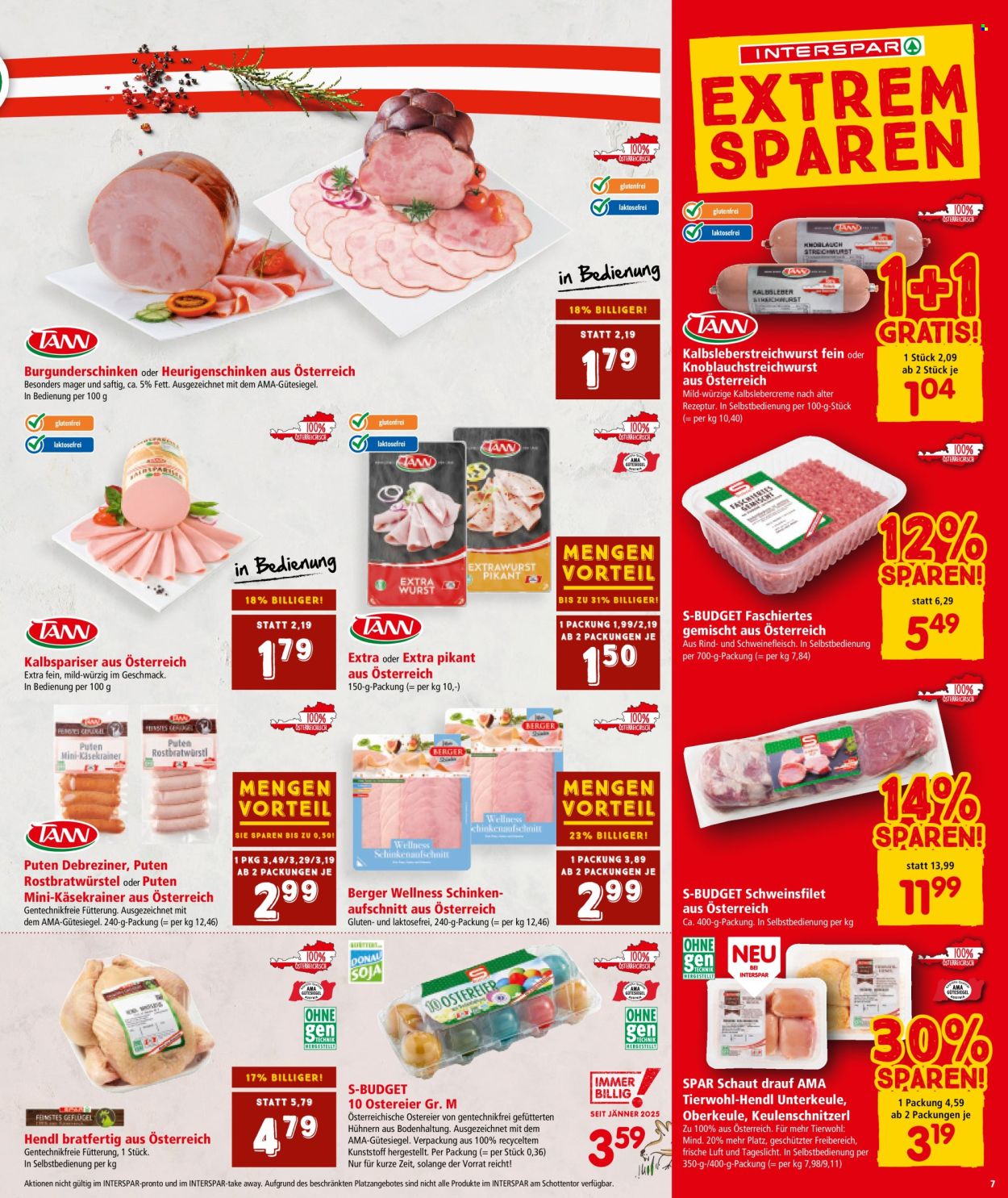 Angebote INTERSPAR - 30.1.2025 - 12.2.2025. Seite 7