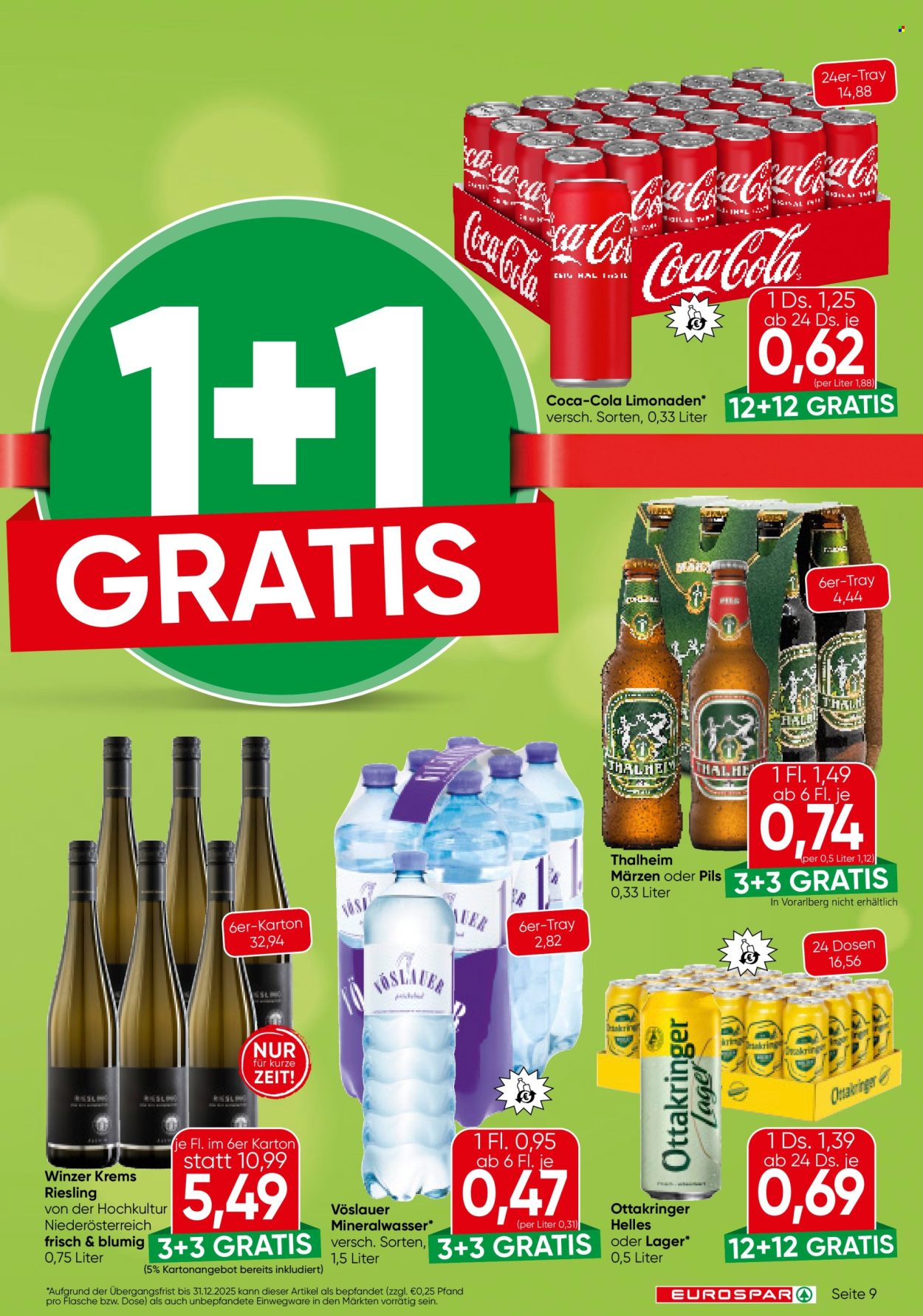 Angebote EUROSPAR - 30.1.2025 - 12.2.2025. Seite 9