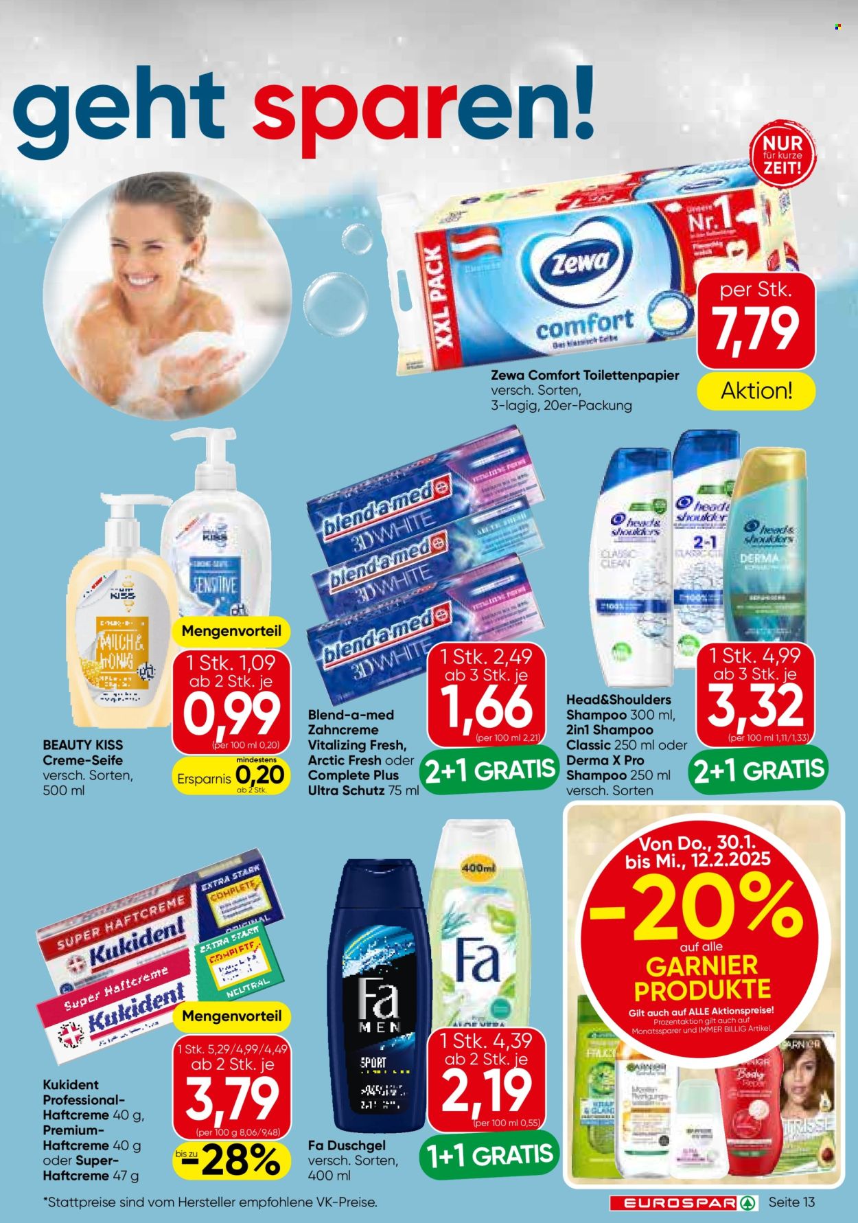 Angebote EUROSPAR - 30.1.2025 - 12.2.2025. Seite 13