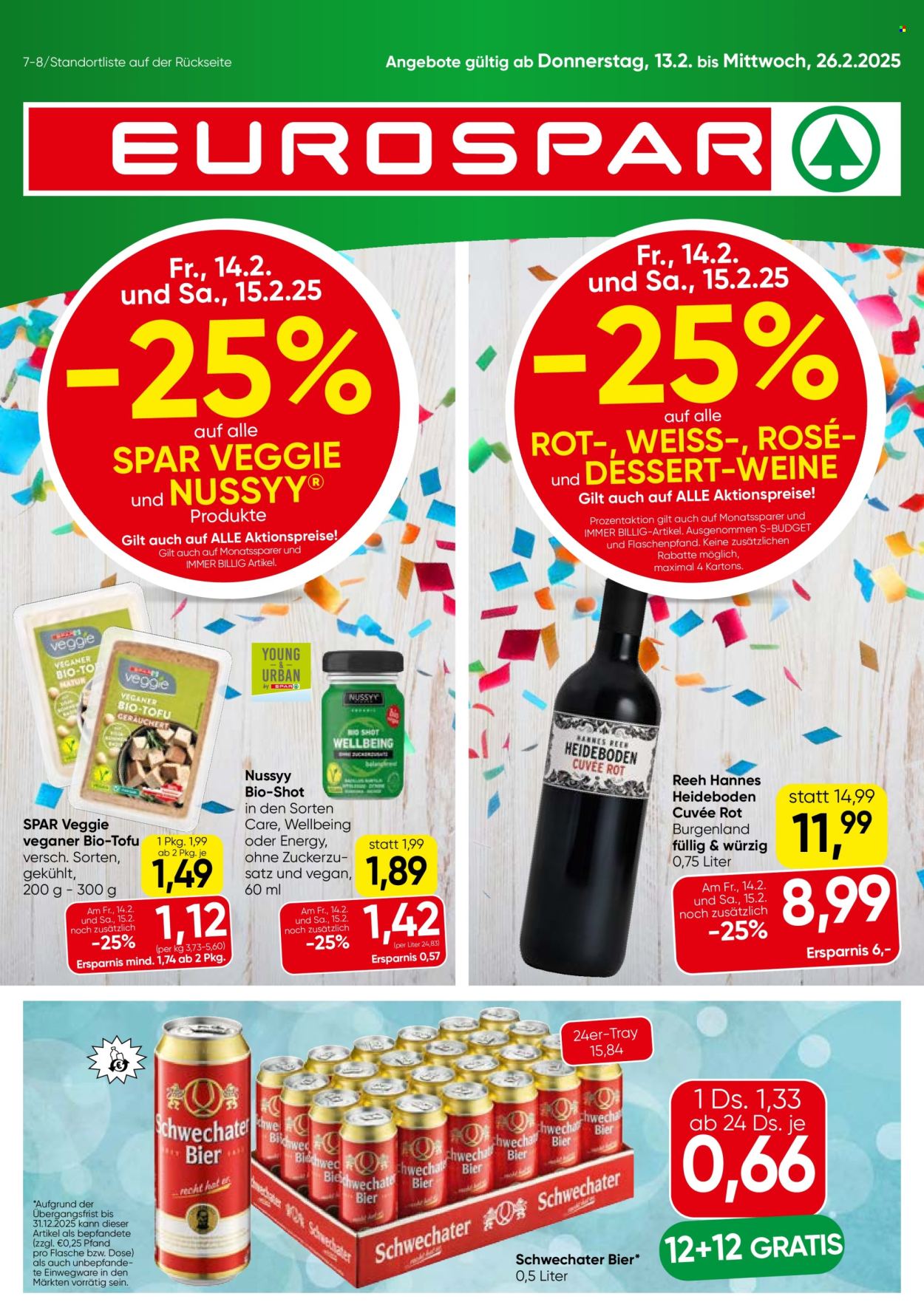 Angebote EUROSPAR - 13.2.2025 - 26.2.2025. Seite 1