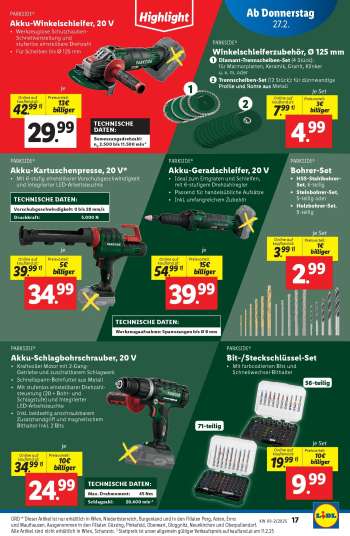 thumbnail - PARKSIDE® Akku-Winkelschleifer, 20 V
