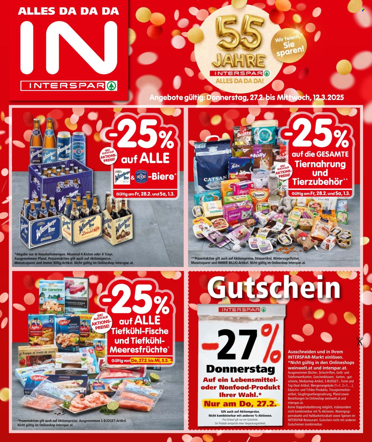 Angebote INTERSPAR - 27.2.2025 - 12.3.2025. Seite 1