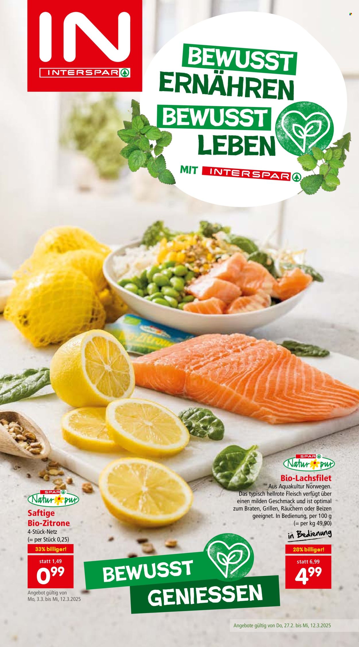 Angebote INTERSPAR - 27.2.2025 - 12.3.2025. Seite 1