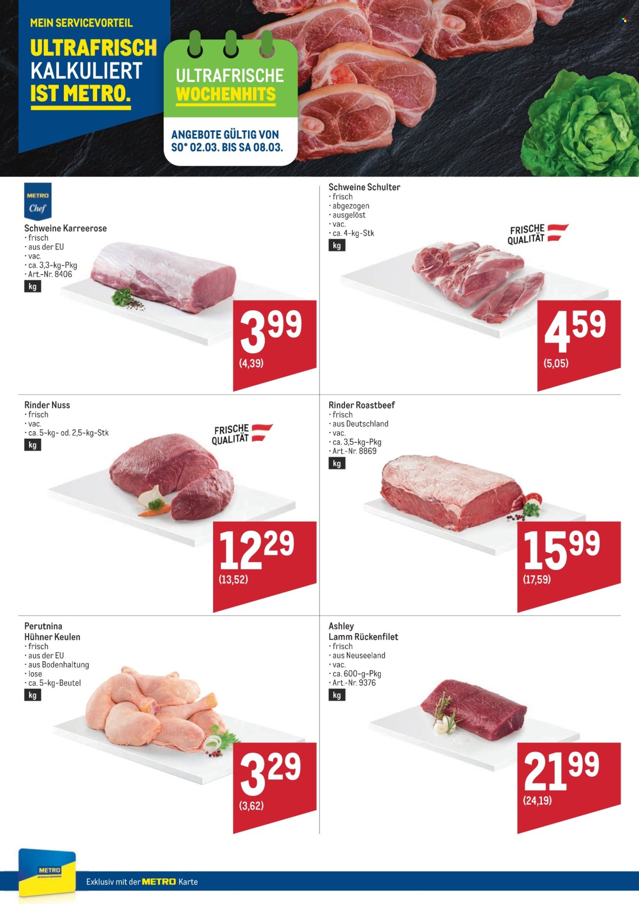 Angebote Metro - 2.3.2025 - 8.3.2025. Seite 1
