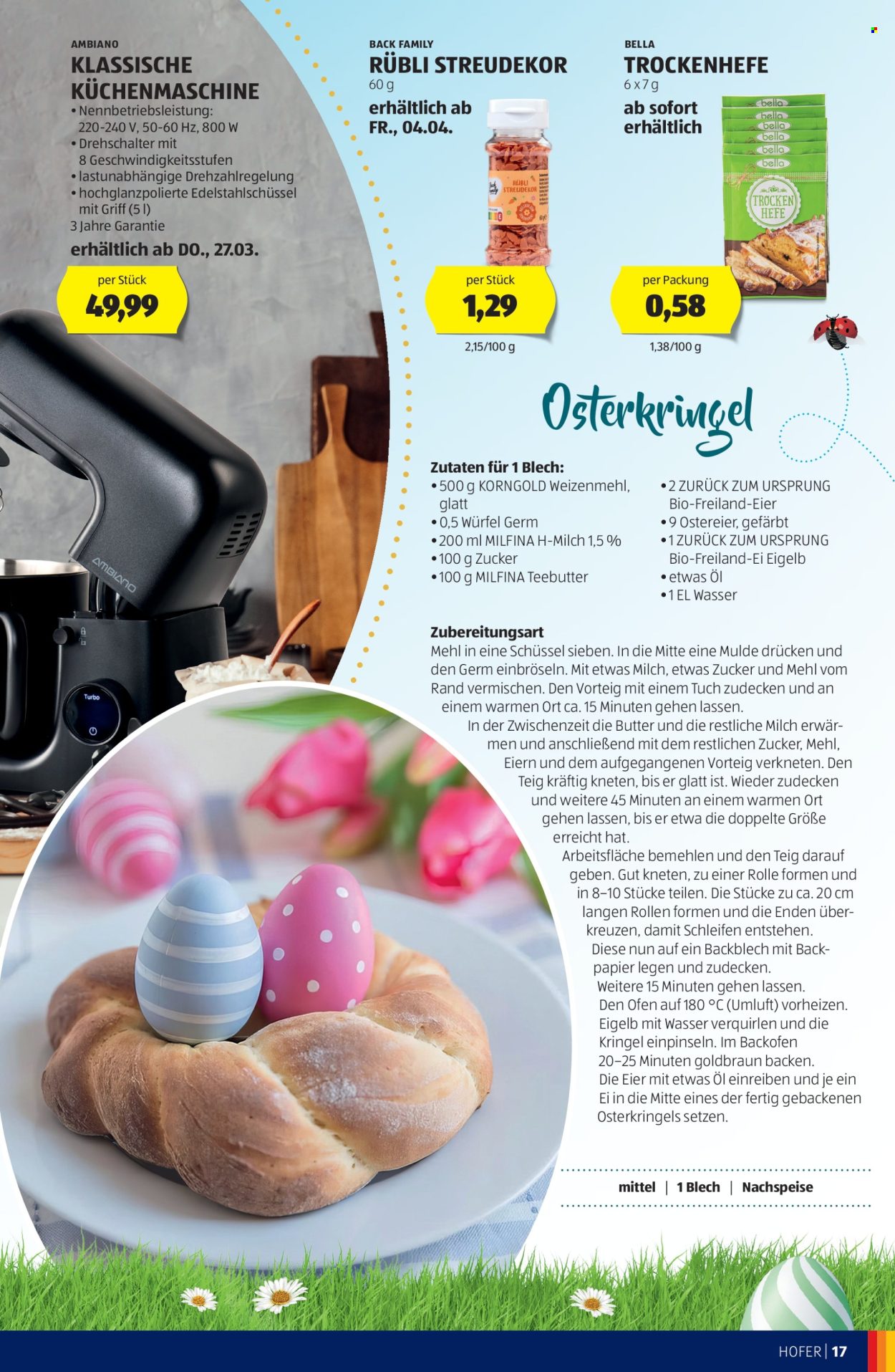 Angebote Hofer. Seite 17