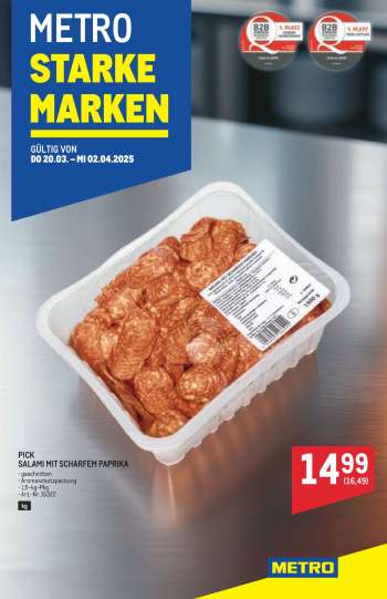 Angebote Metro - 20.3.2025 - 2.4.2025.