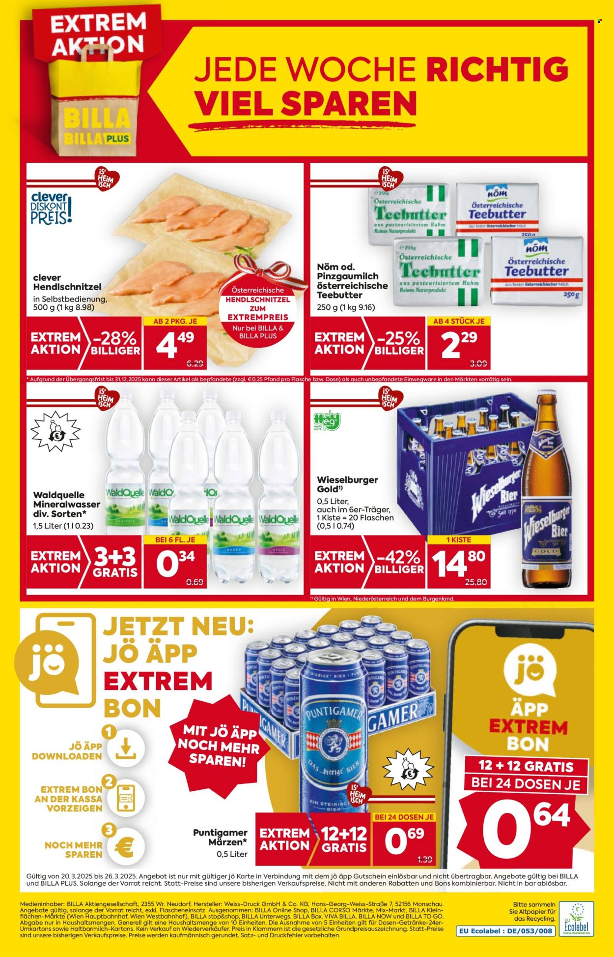 Angebote Billa - 20.3.2025 - 26.3.2025. Seite 20