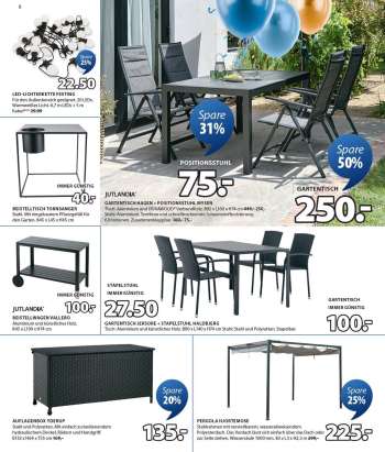 thumbnail - Gartentisch JERSORE B80xL140 schwarz