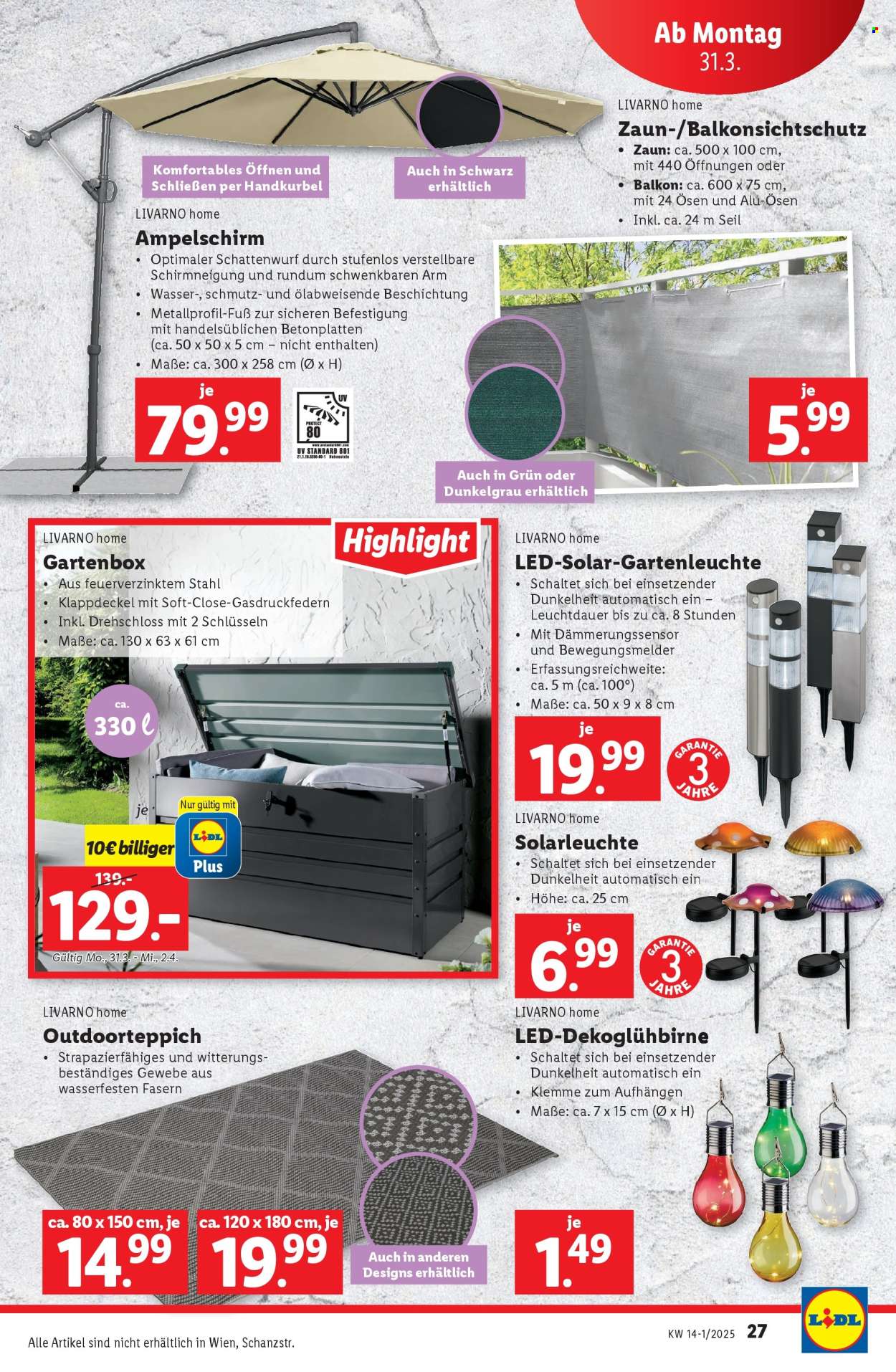 Angebote Lidl - 27.3.2025 - 2.4.2025. Seite 31