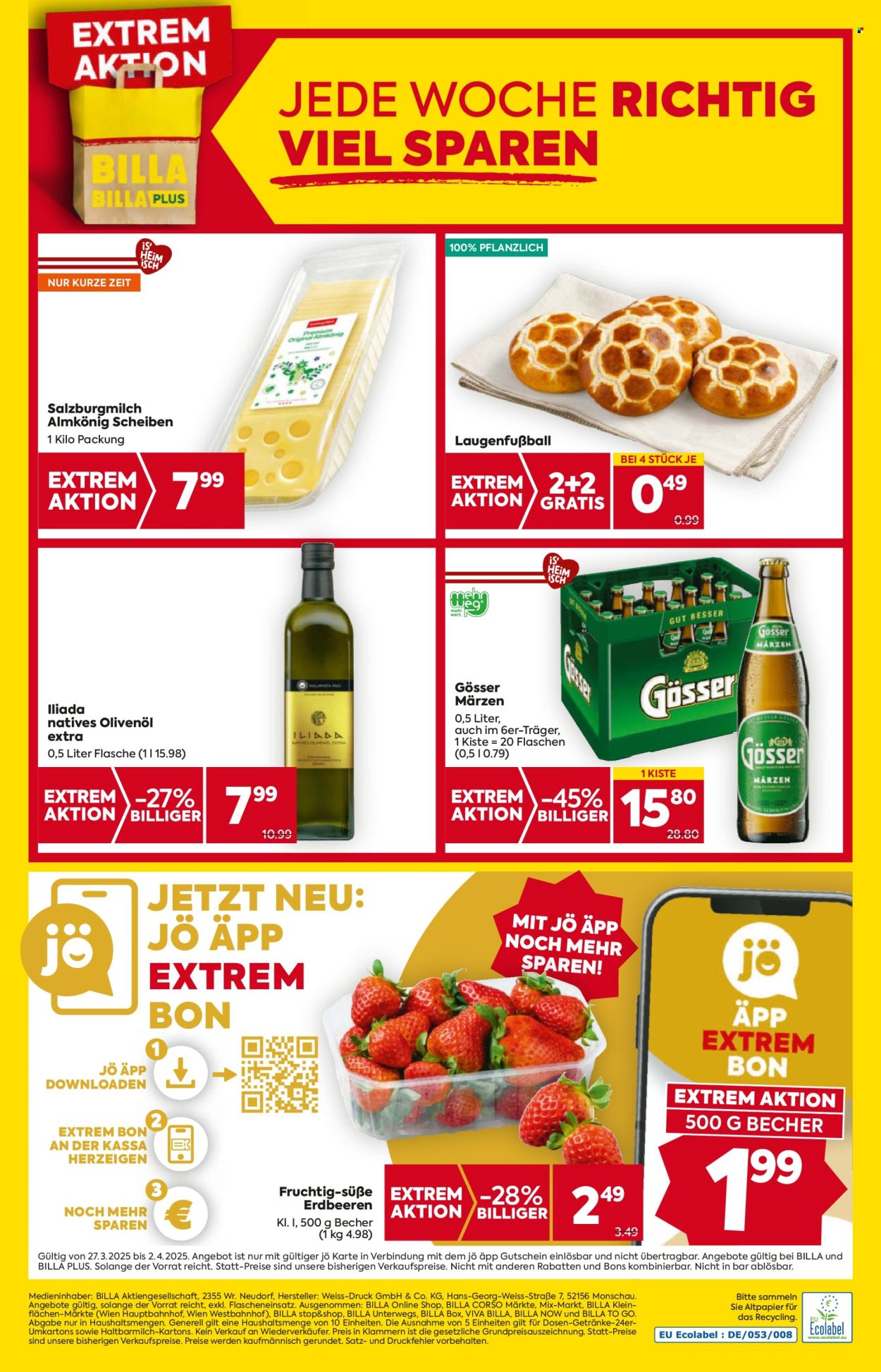 Angebote Billa - 27.3.2025 - 2.4.2025. Seite 16