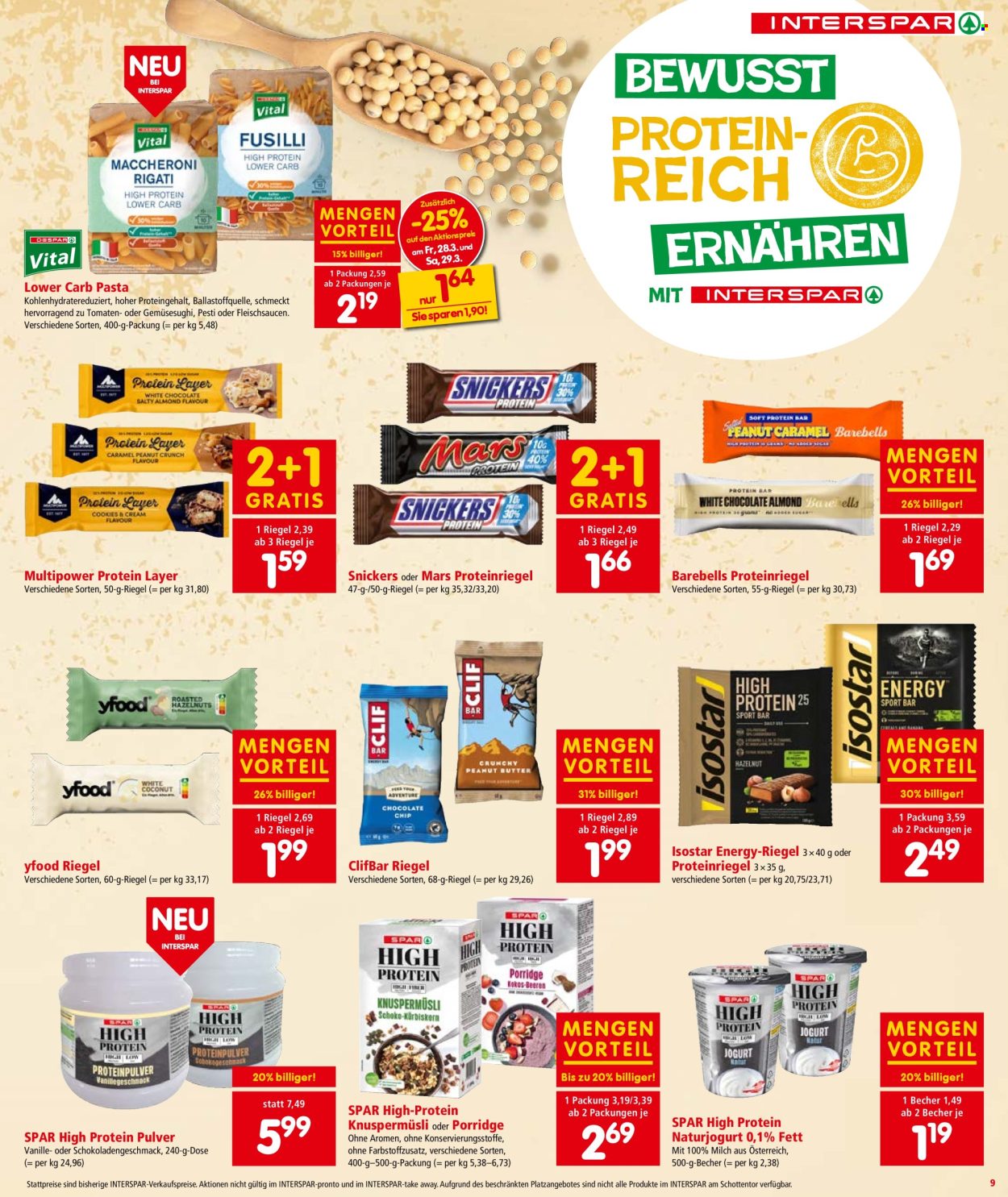 Angebote INTERSPAR - 27.3.2025 - 9.4.2025. Seite 9