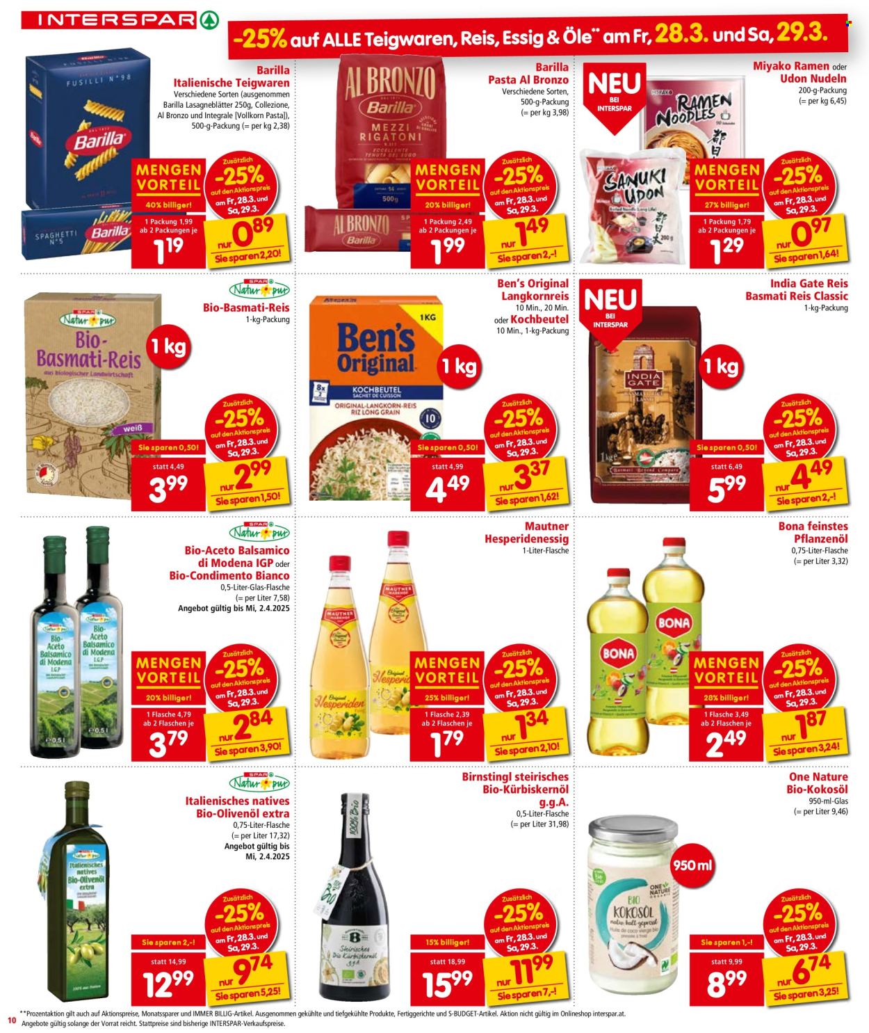 Angebote INTERSPAR - 27.3.2025 - 9.4.2025. Seite 10