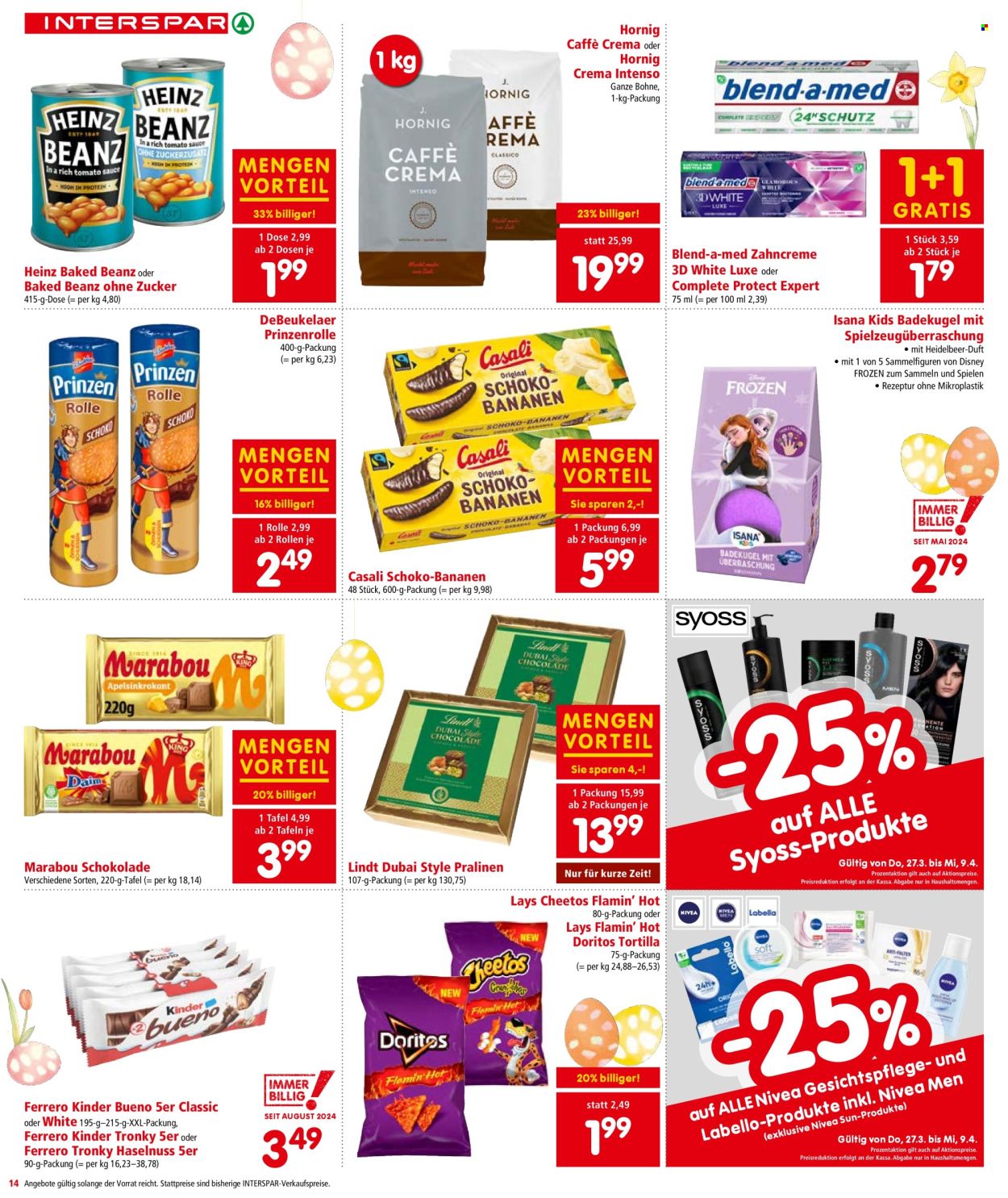 Angebote INTERSPAR - 27.3.2025 - 9.4.2025. Seite 14