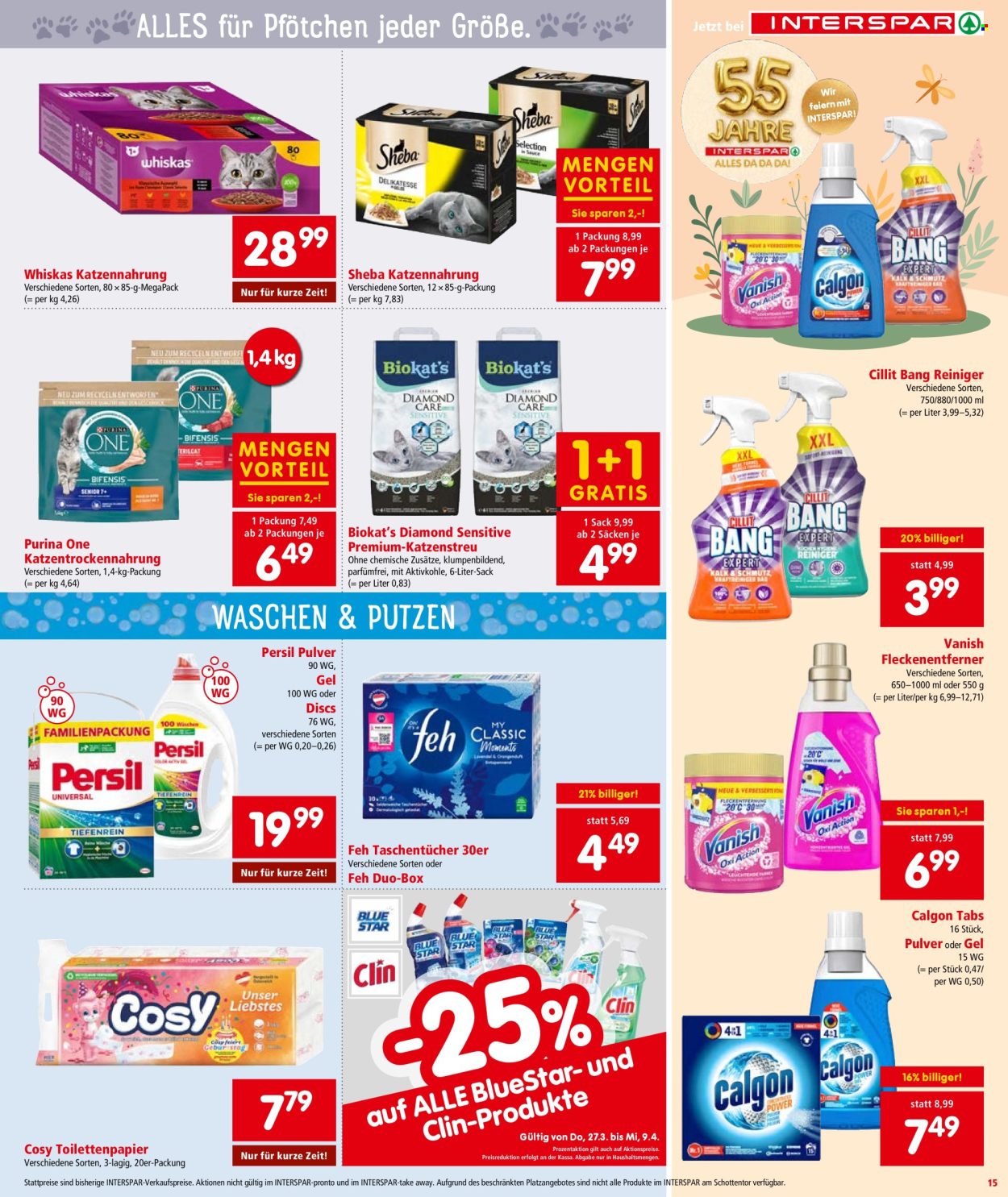 Angebote INTERSPAR - 27.3.2025 - 9.4.2025. Seite 15