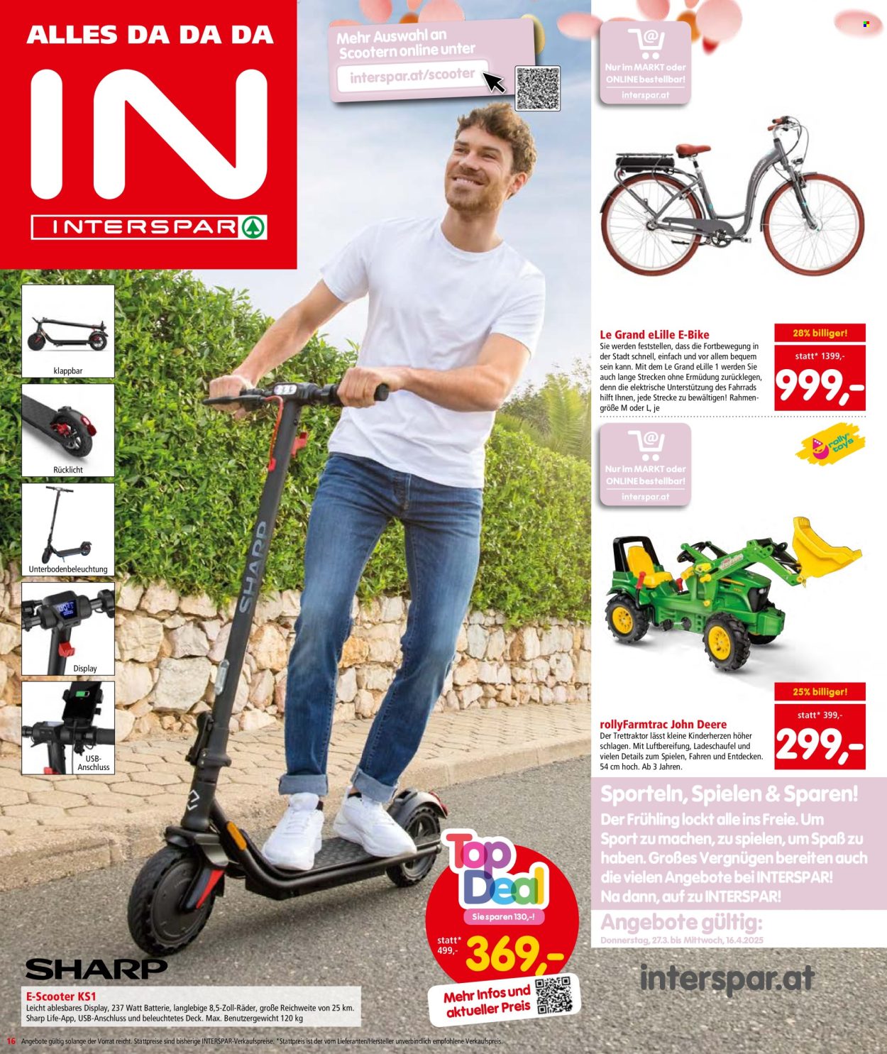 Angebote INTERSPAR - 27.3.2025 - 9.4.2025. Seite 16
