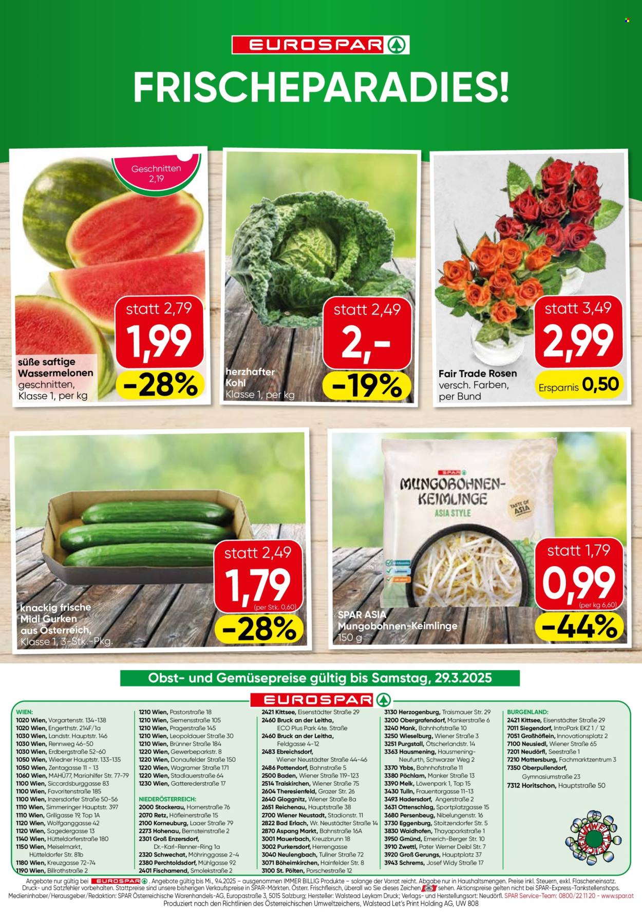 Angebote EUROSPAR - 27.3.2025 - 9.4.2025. Seite 16
