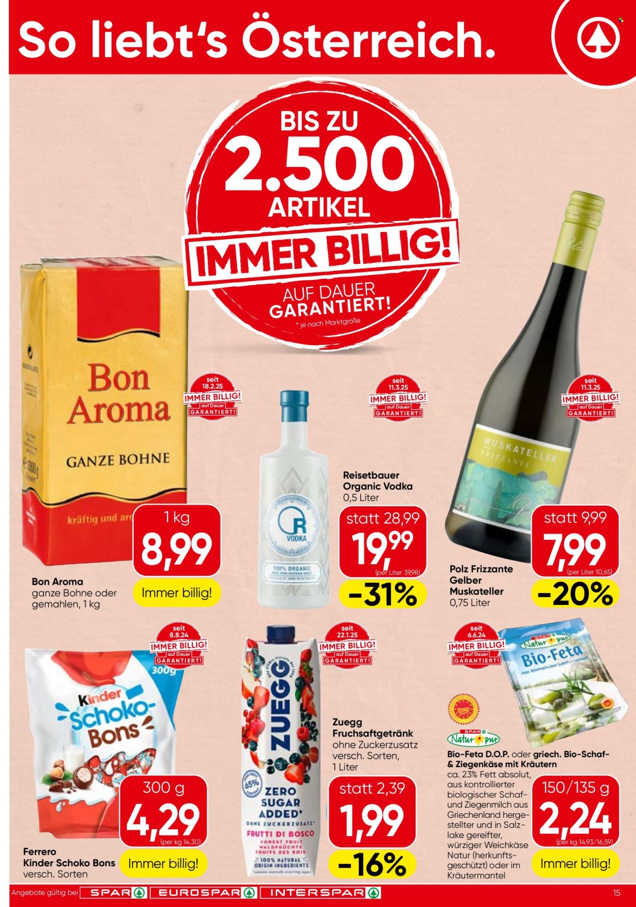 Angebote SPAR - 27.3.2025 - 9.4.2025. Seite 15