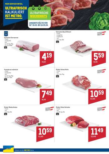 Angebote Metro - 30.3.2025 - 5.4.2025.