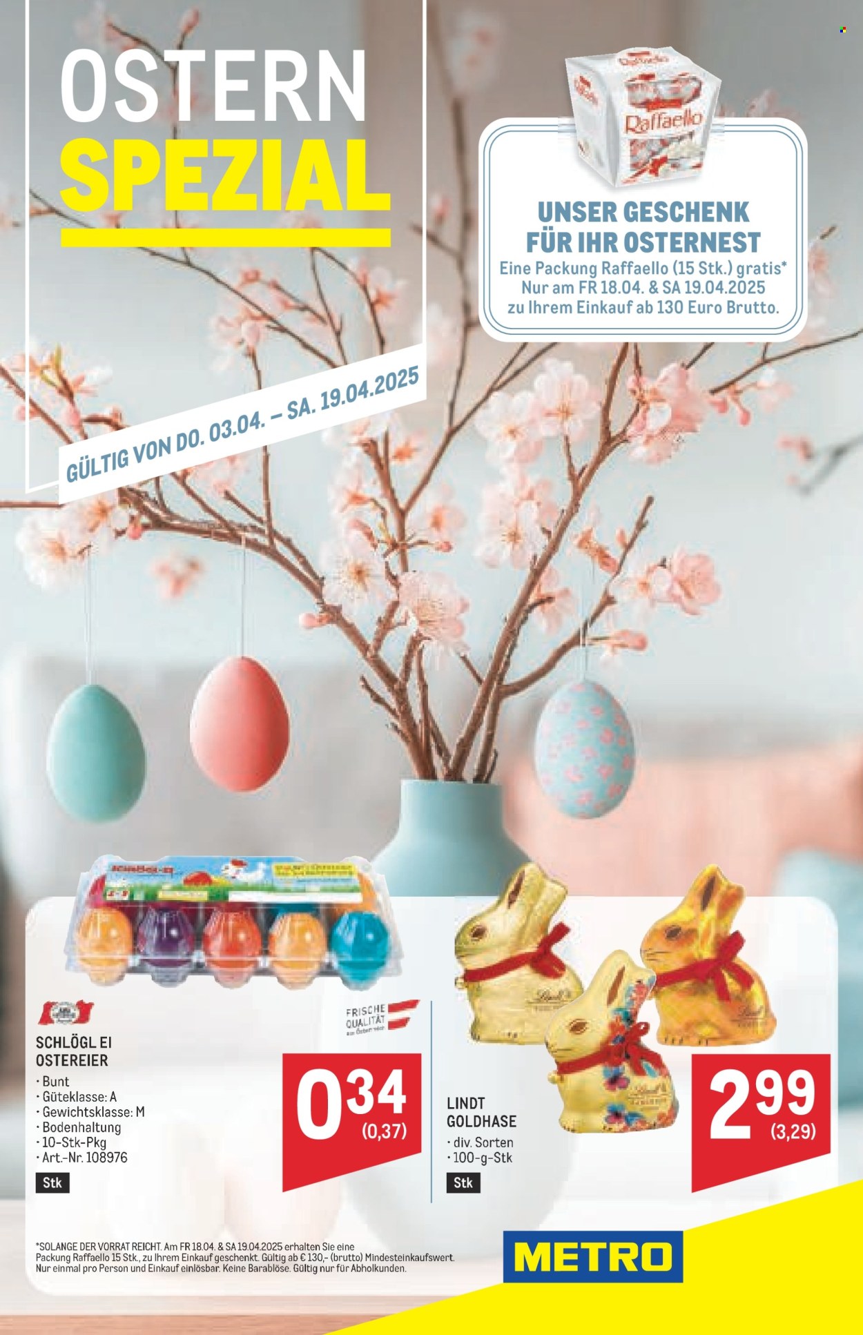 Angebote Metro - 3.4.2025 - 19.4.2025. Seite 1