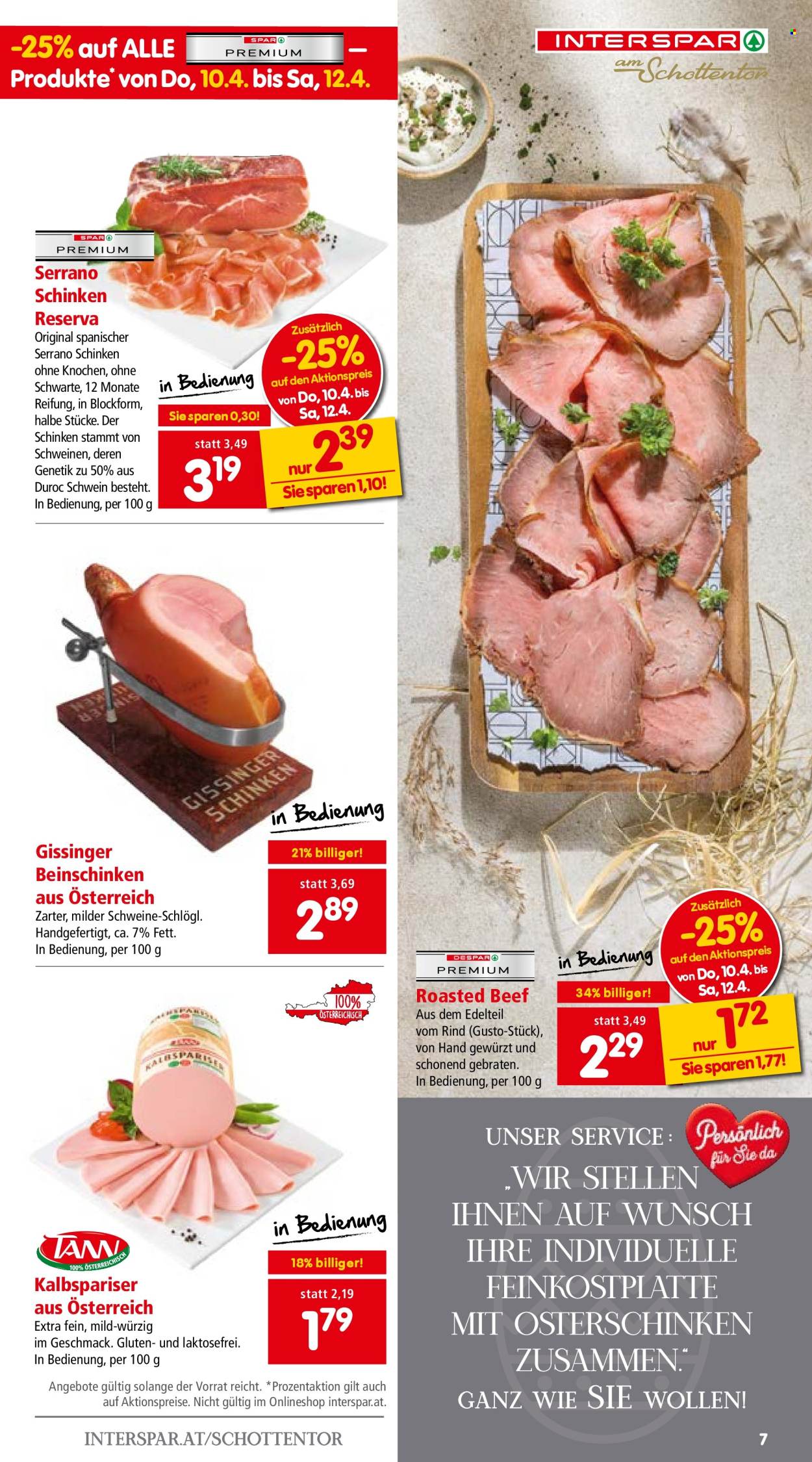 Angebote INTERSPAR - 10.4.2025 - 23.4.2025. Seite 7