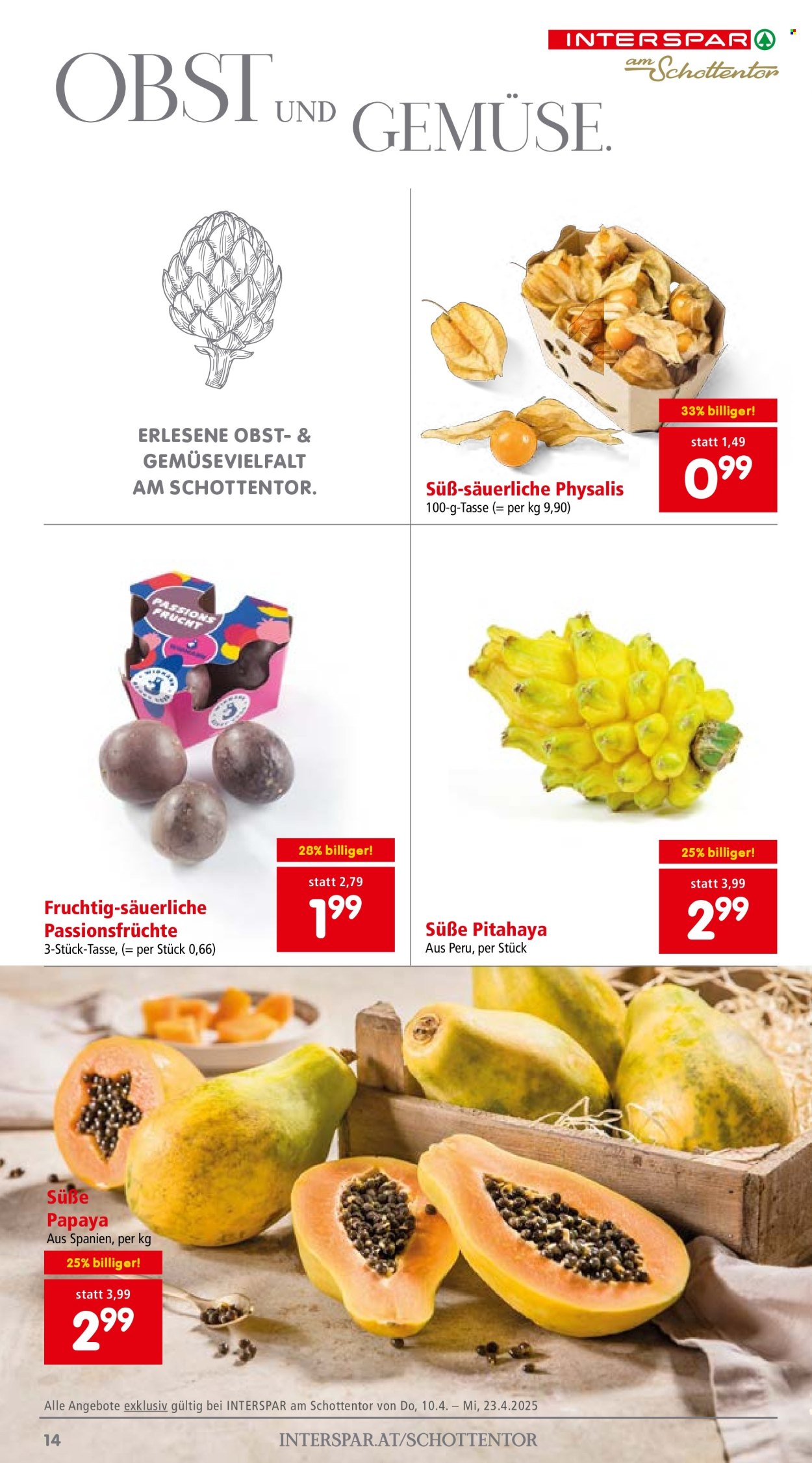 Angebote INTERSPAR - 10.4.2025 - 23.4.2025. Seite 14