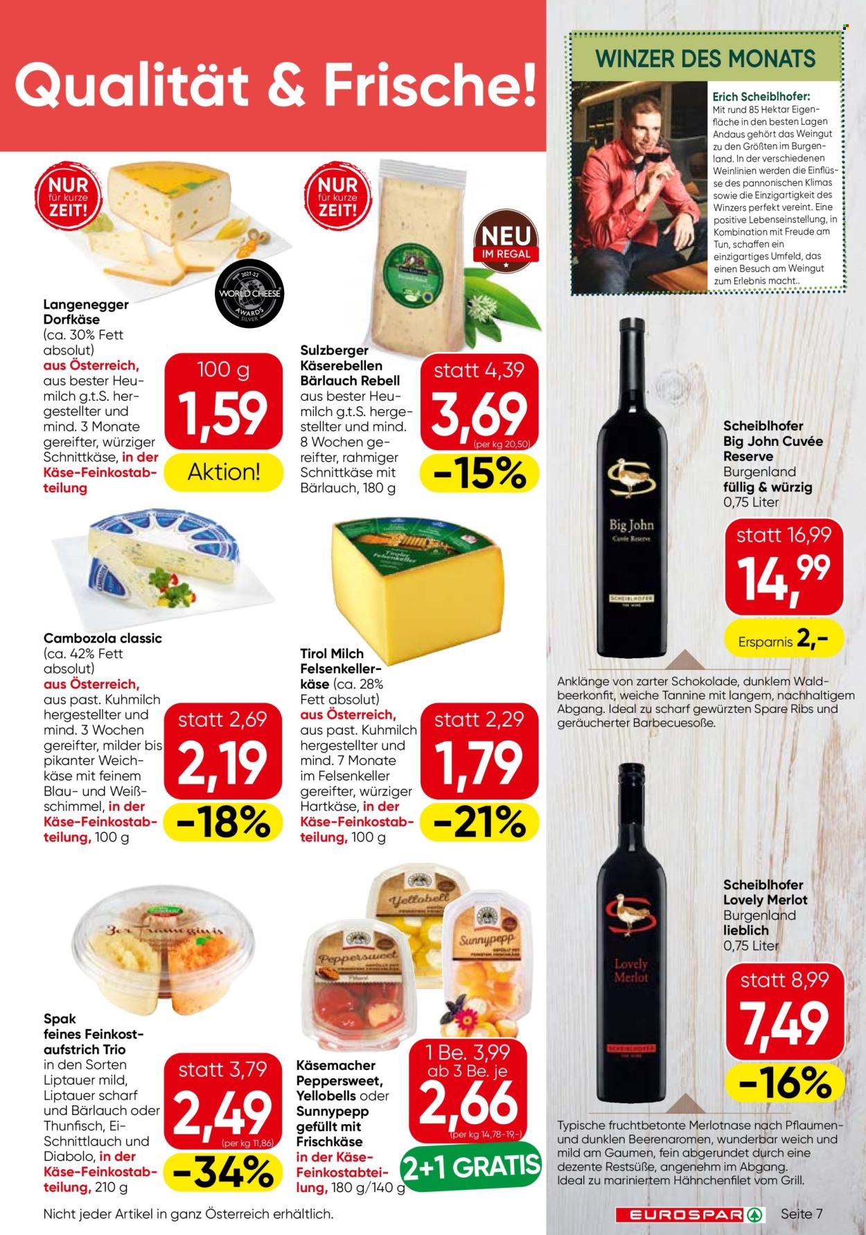 Angebote EUROSPAR - 10.4.2025 - 23.4.2025. Seite 7