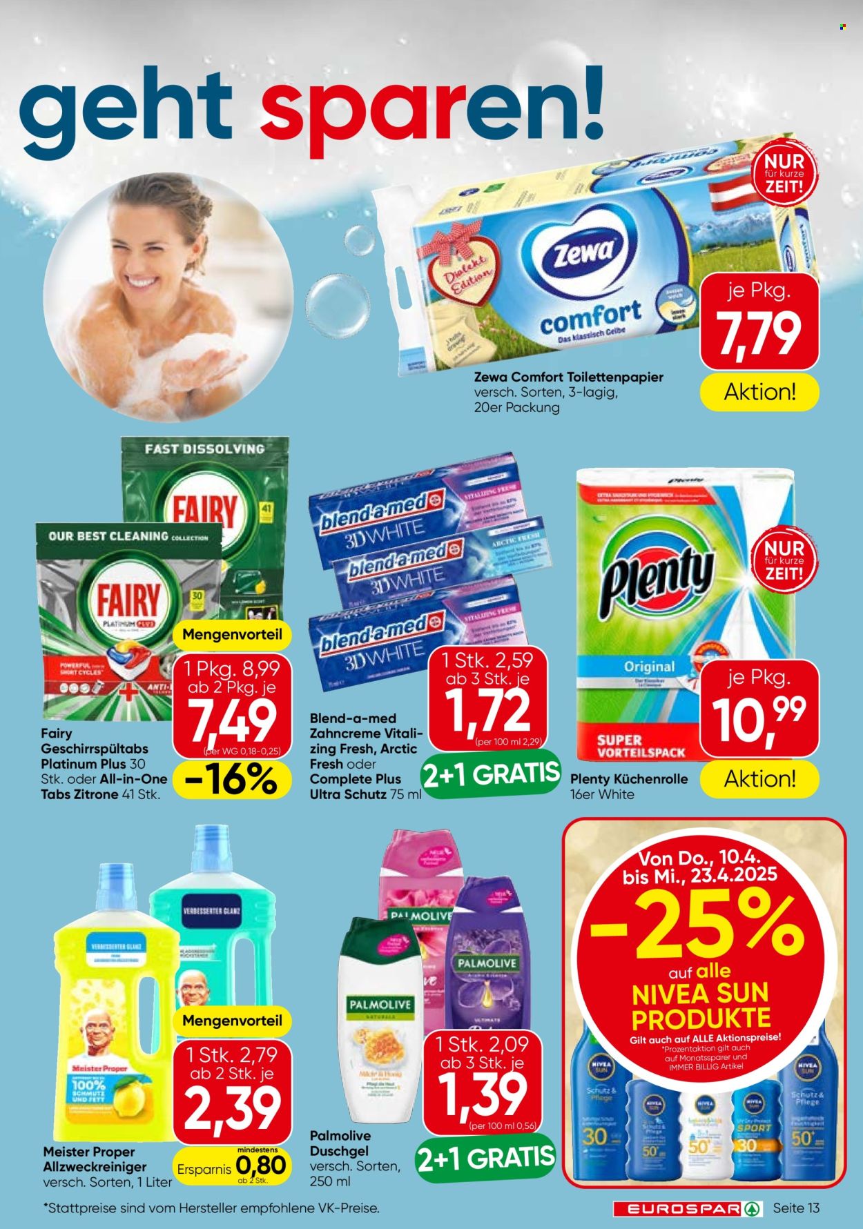 Angebote EUROSPAR - 10.4.2025 - 23.4.2025. Seite 13