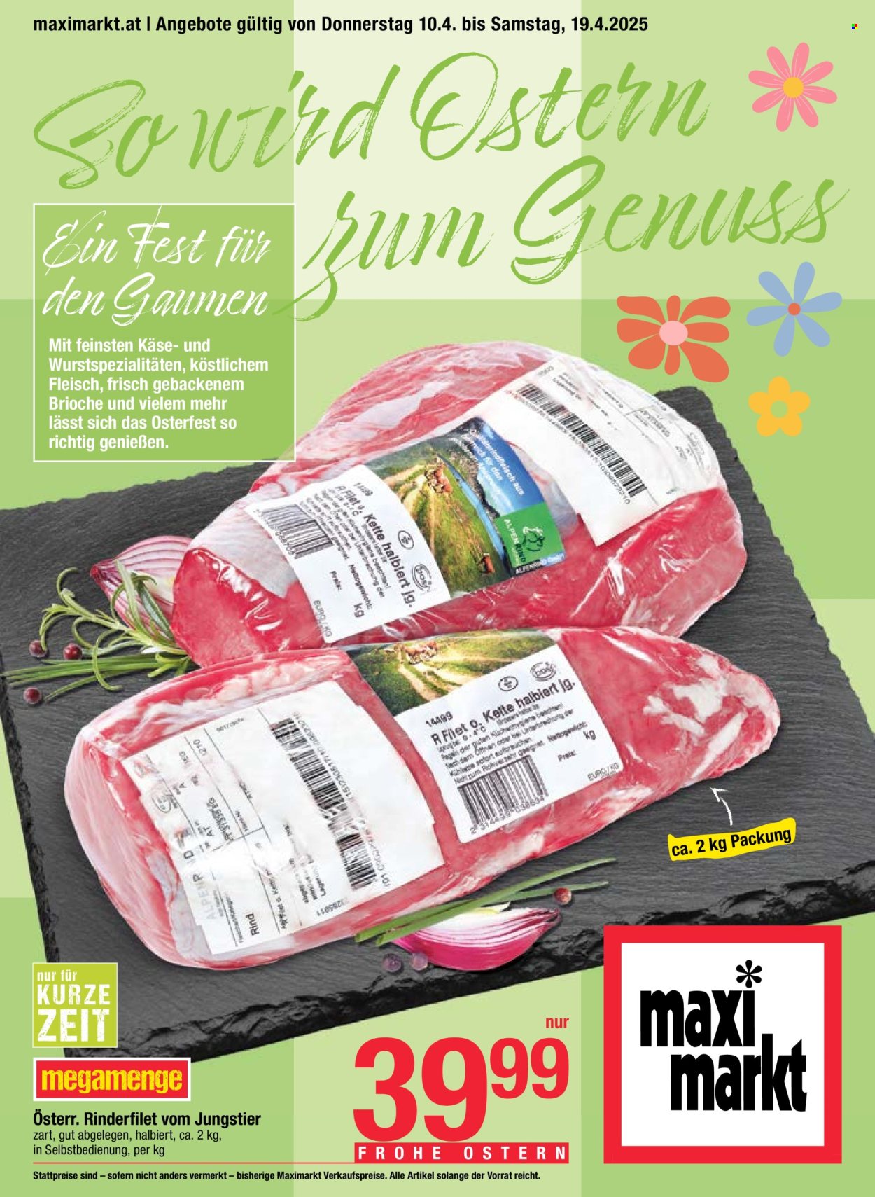Angebote Maximarkt - 10.4.2025 - 19.4.2025. Seite 1