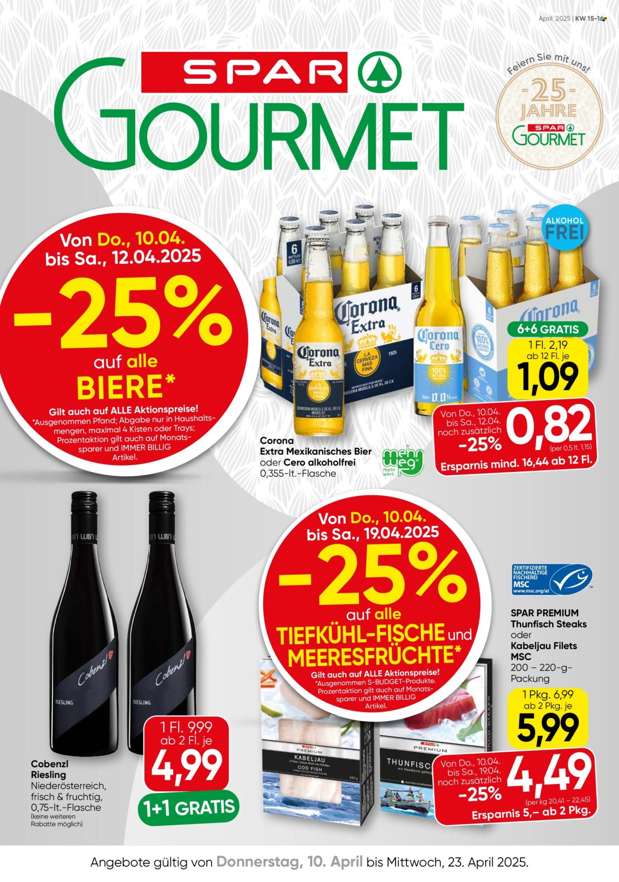 Angebote SPAR - 10.4.2025 - 23.4.2025. Seite 1