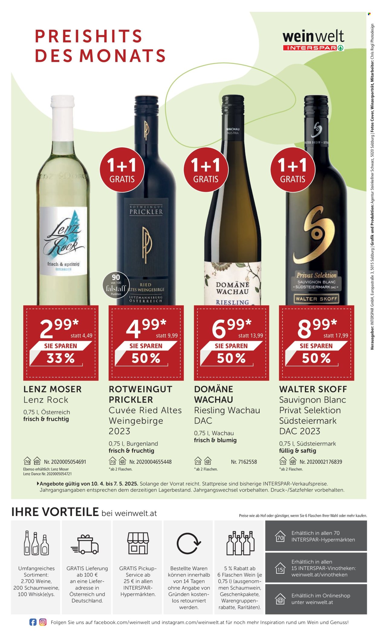 Angebote INTERSPAR - 10.4.2025 - 7.5.2025. Seite 32