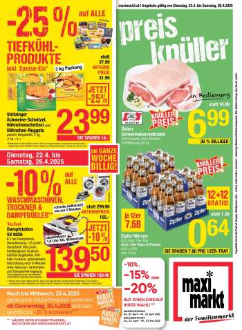 Angebote Maximarkt - 22.4.2025 - 26.4.2025.