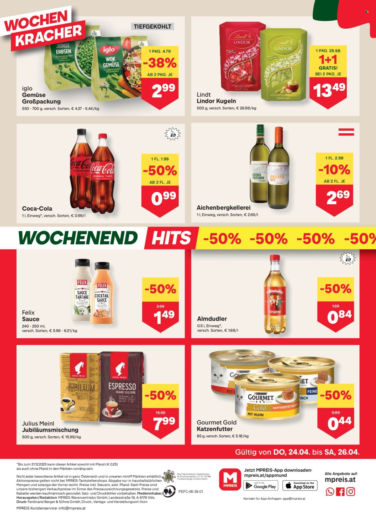 Angebote MPREIS - 24.4.2025 - 30.4.2025. Seite 12