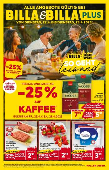 Angebote Billa - 22.4.2025 - 29.4.2025.