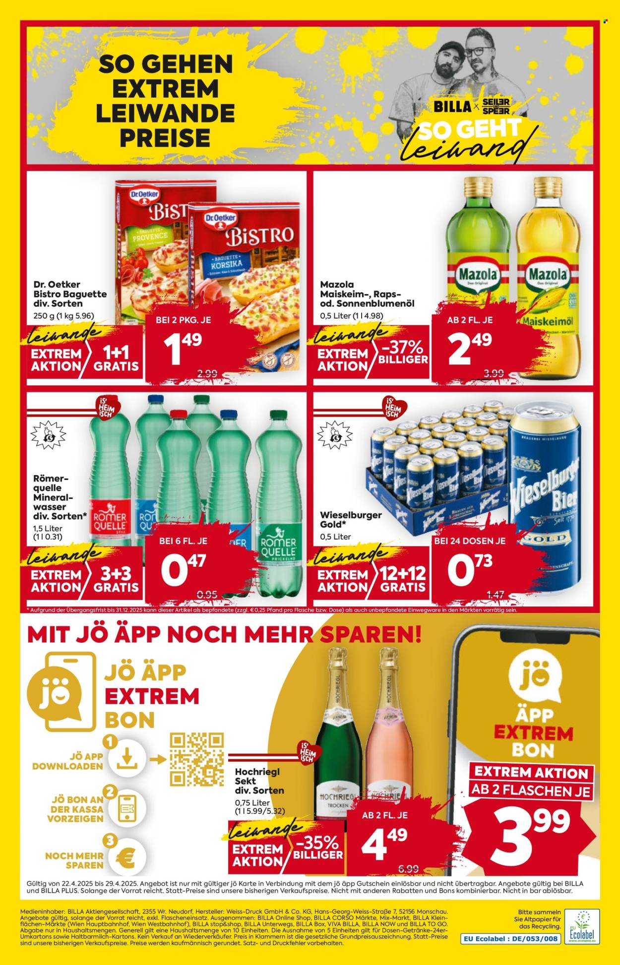 Angebote Billa - 22.4.2025 - 29.4.2025. Seite 16