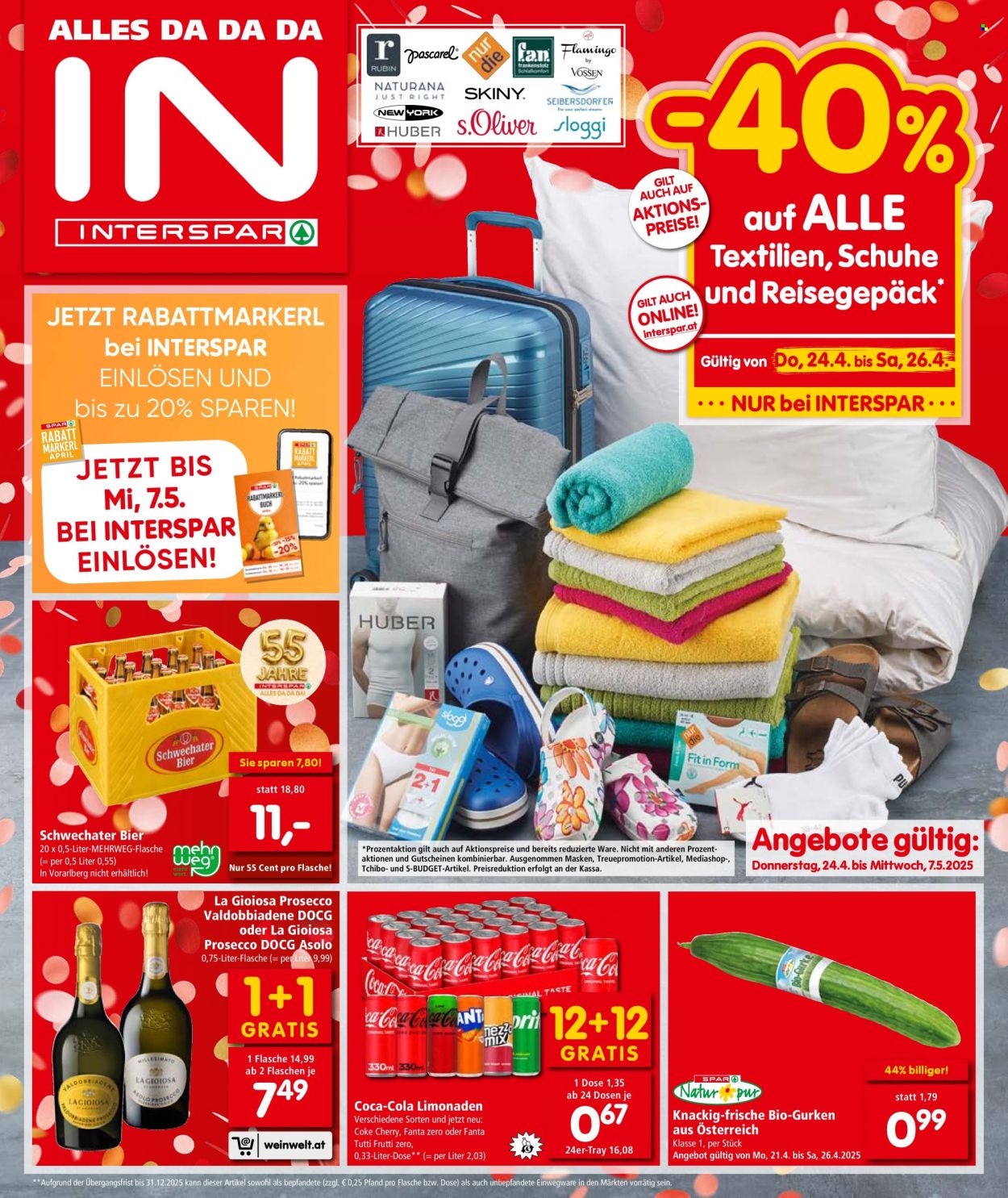 Angebote INTERSPAR - 24.4.2025 - 7.5.2025. Seite 1