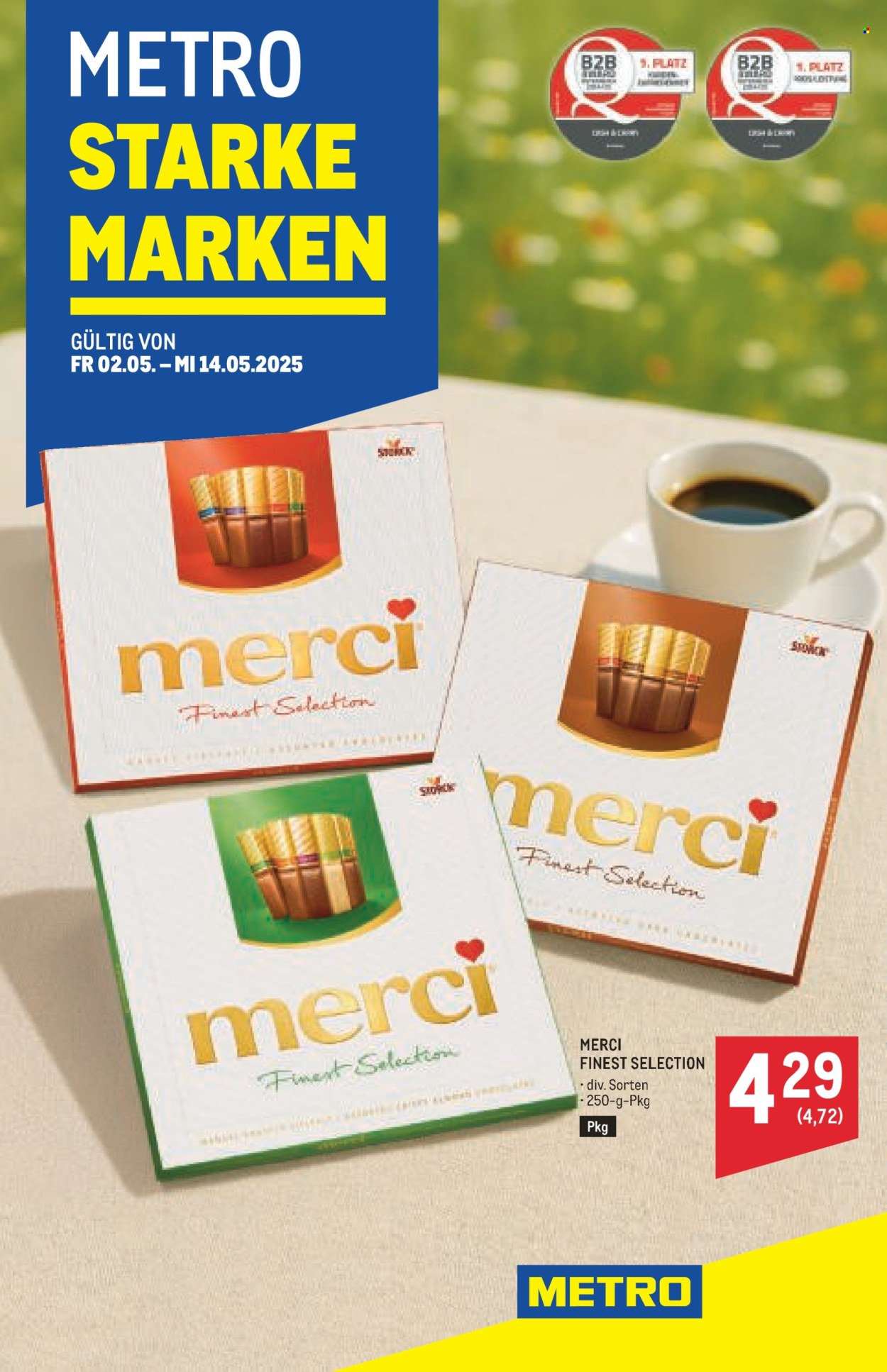 Angebote Metro - 2.5.2025 - 14.5.2025. Seite 1