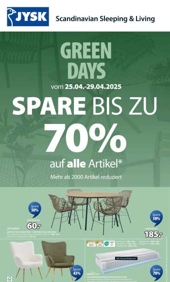 Angebote JYSK - 25.4.2025 - 29.4.2025.