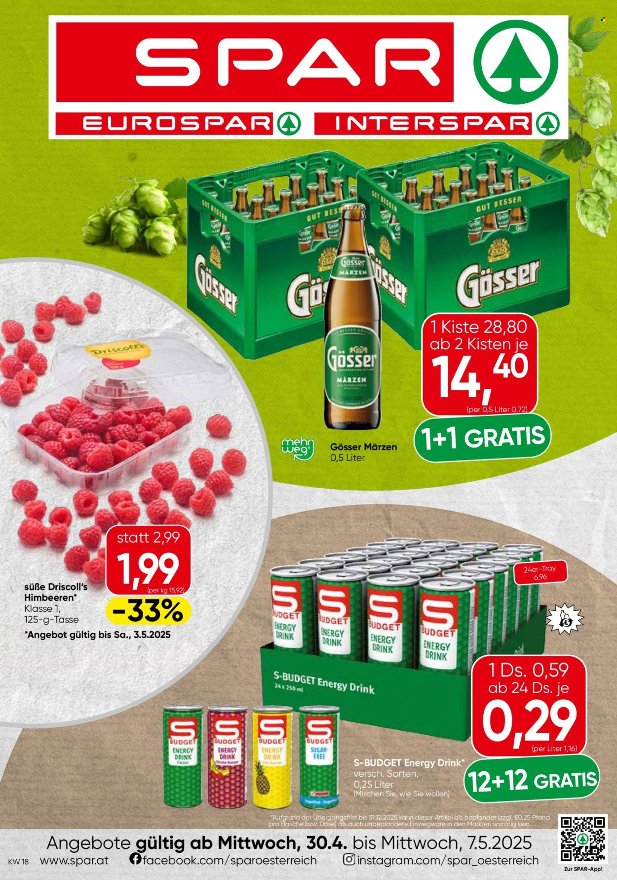 Angebote SPAR - 30.4.2025 - 7.5.2025. Seite 1