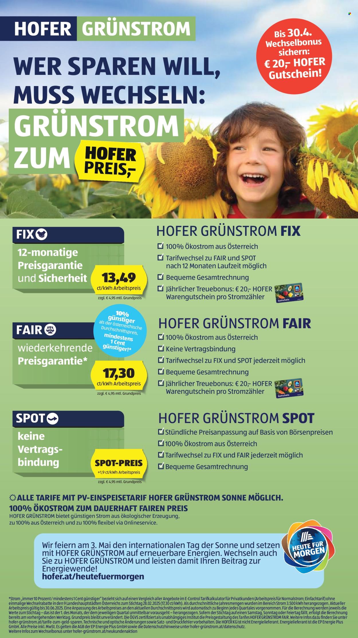 Angebote Hofer - 8.5.2025 - 15.5.2025. Seite 20