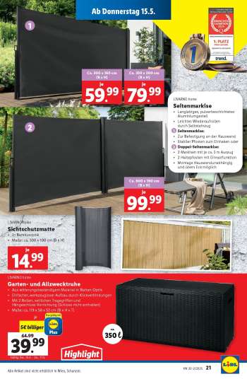 thumbnail - LIVARNO home Sichtschutzmatte