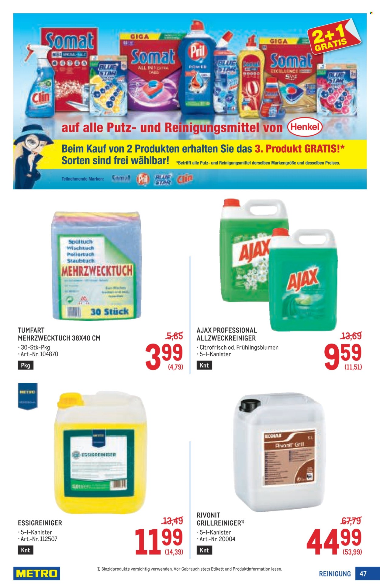 Angebote Metro - 15.5.2025 - 28.5.2025. Seite 47