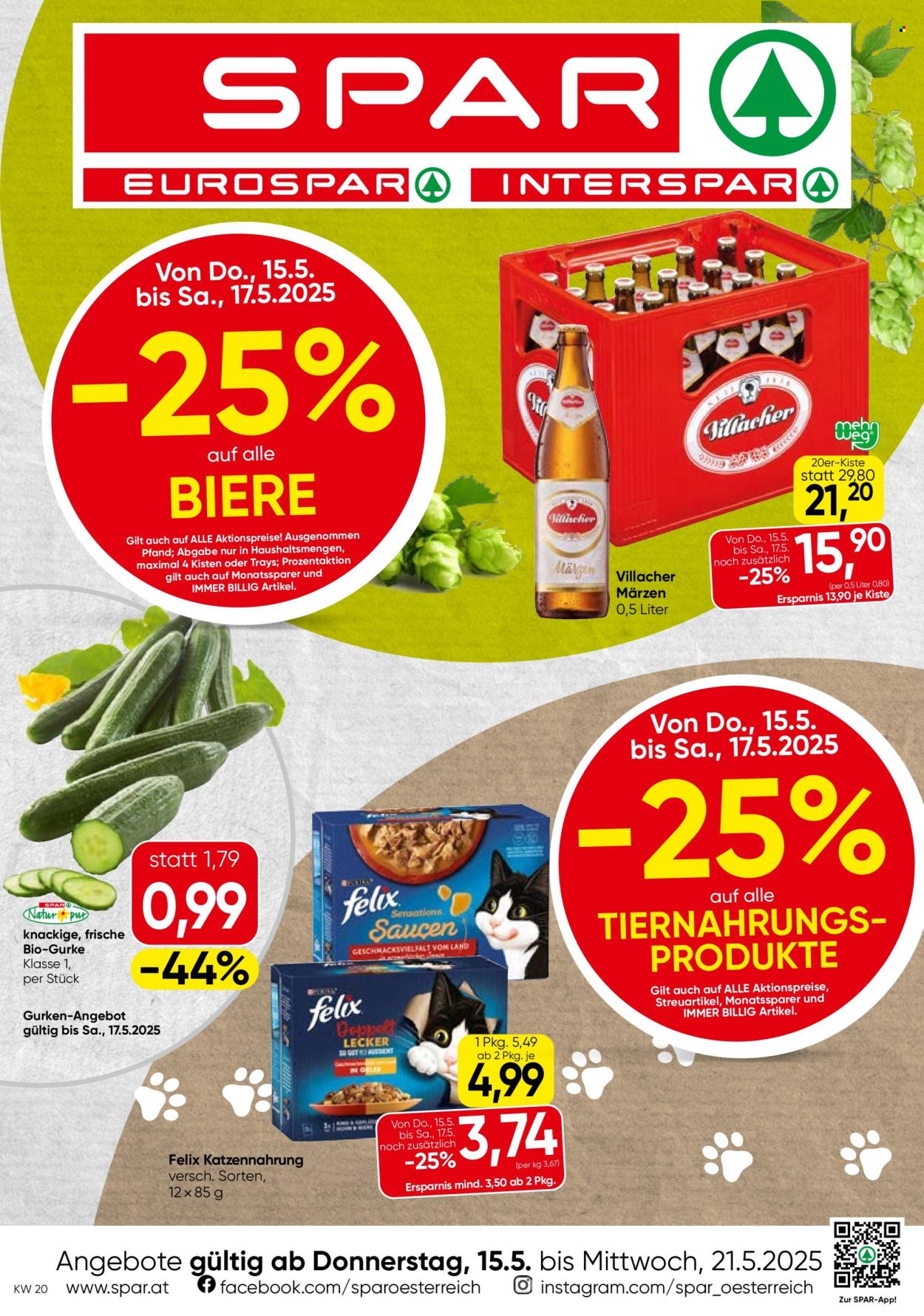 Angebote SPAR - 15.5.2025 - 21.5.2025. Seite 1