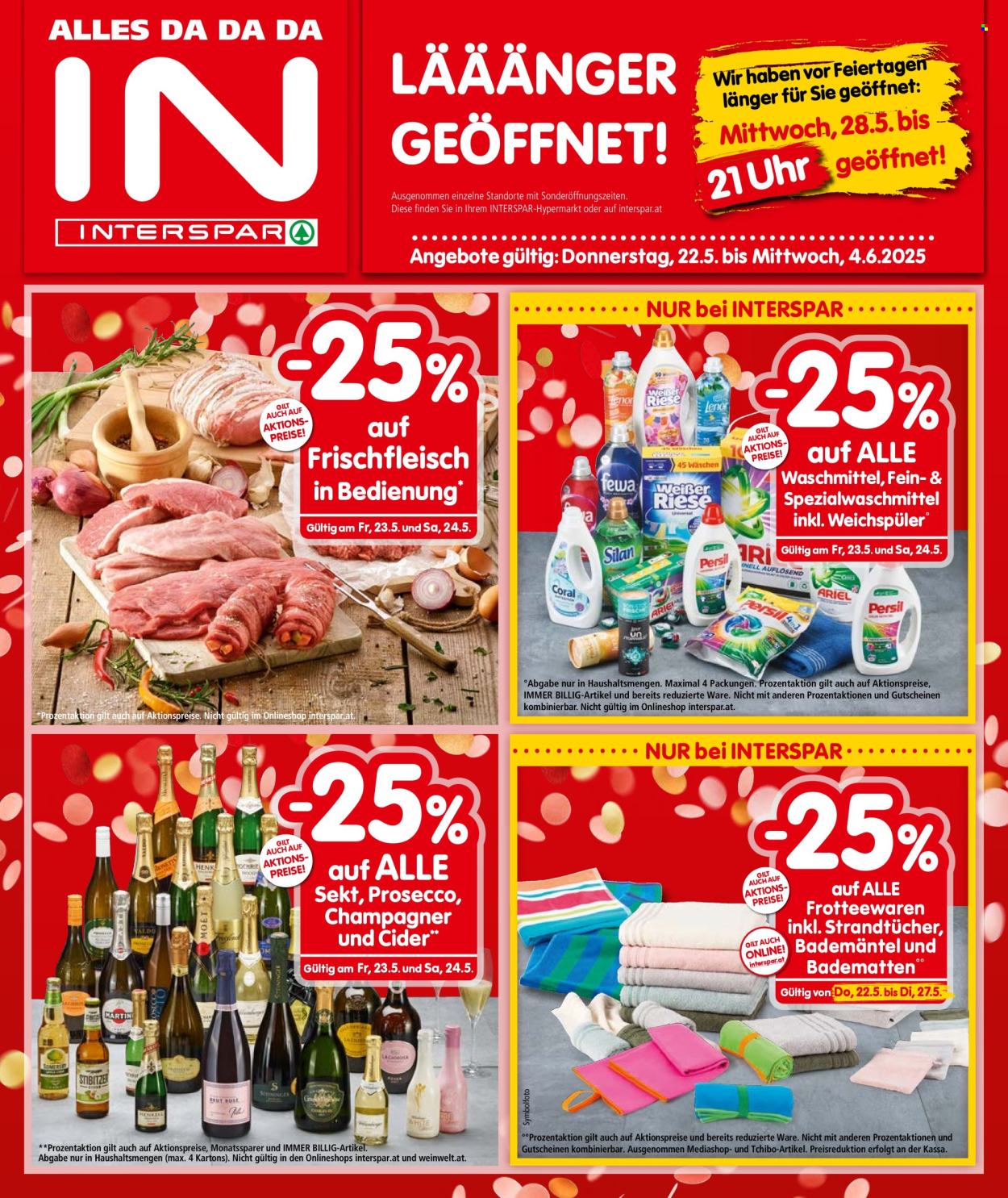 Angebote INTERSPAR - 22.5.2025 - 4.6.2025. Seite 1