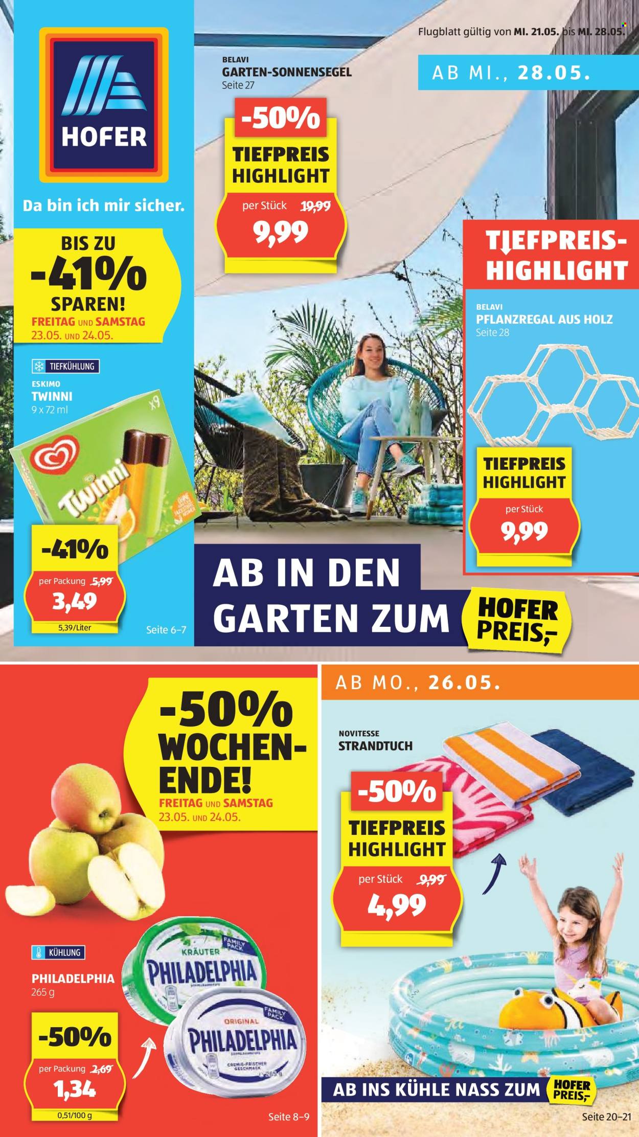 Angebote Hofer - 21.5.2025 - 28.5.2025. Seite 1