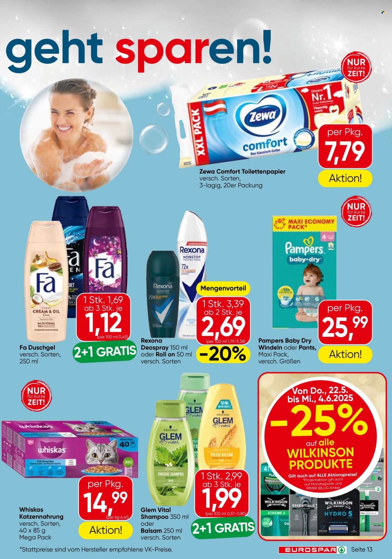 Angebote EUROSPAR - 22.5.2025 - 4.6.2025. Seite 13